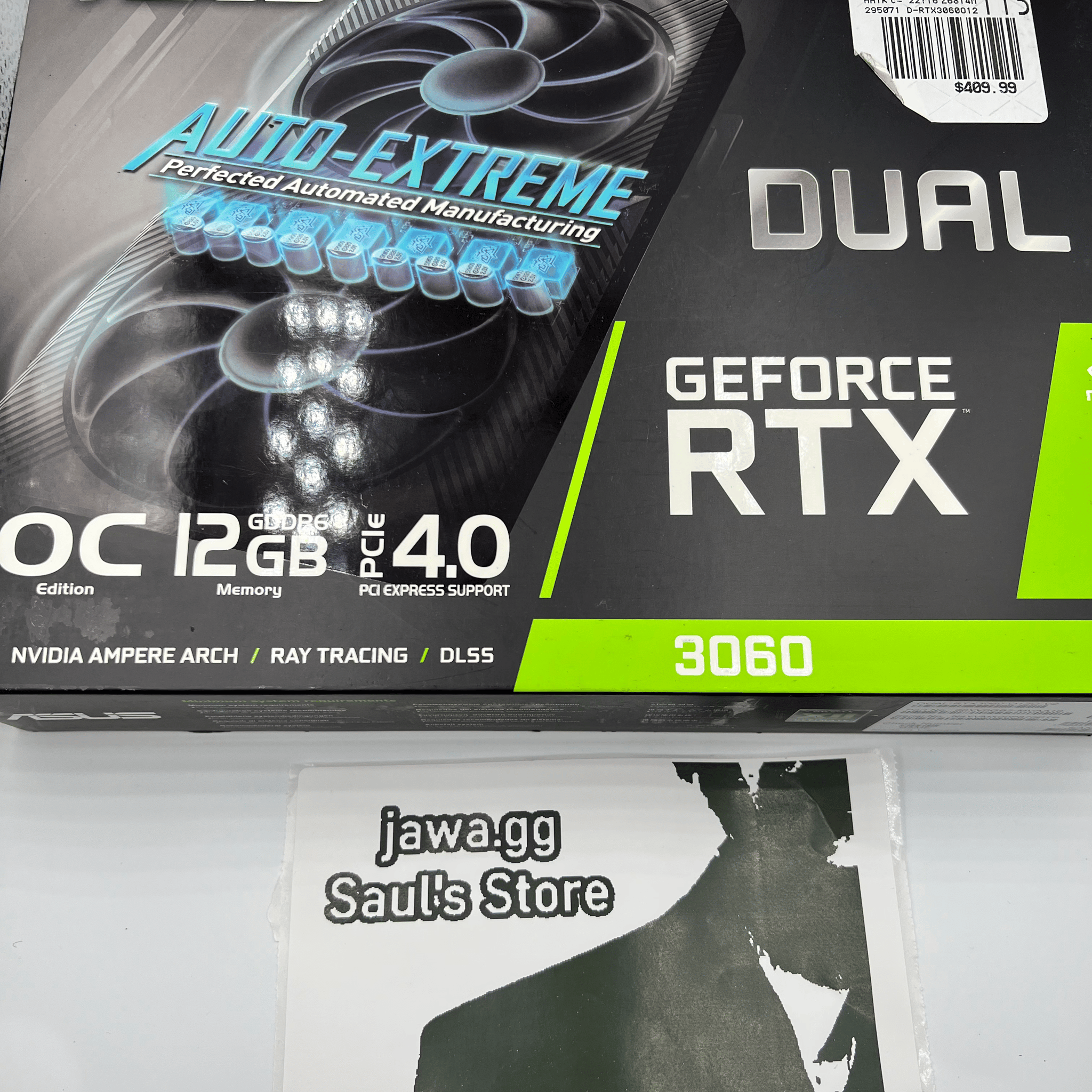 ASUS Dual GeForce RTX™ 3060 OC Edition 12GB GDDR6 