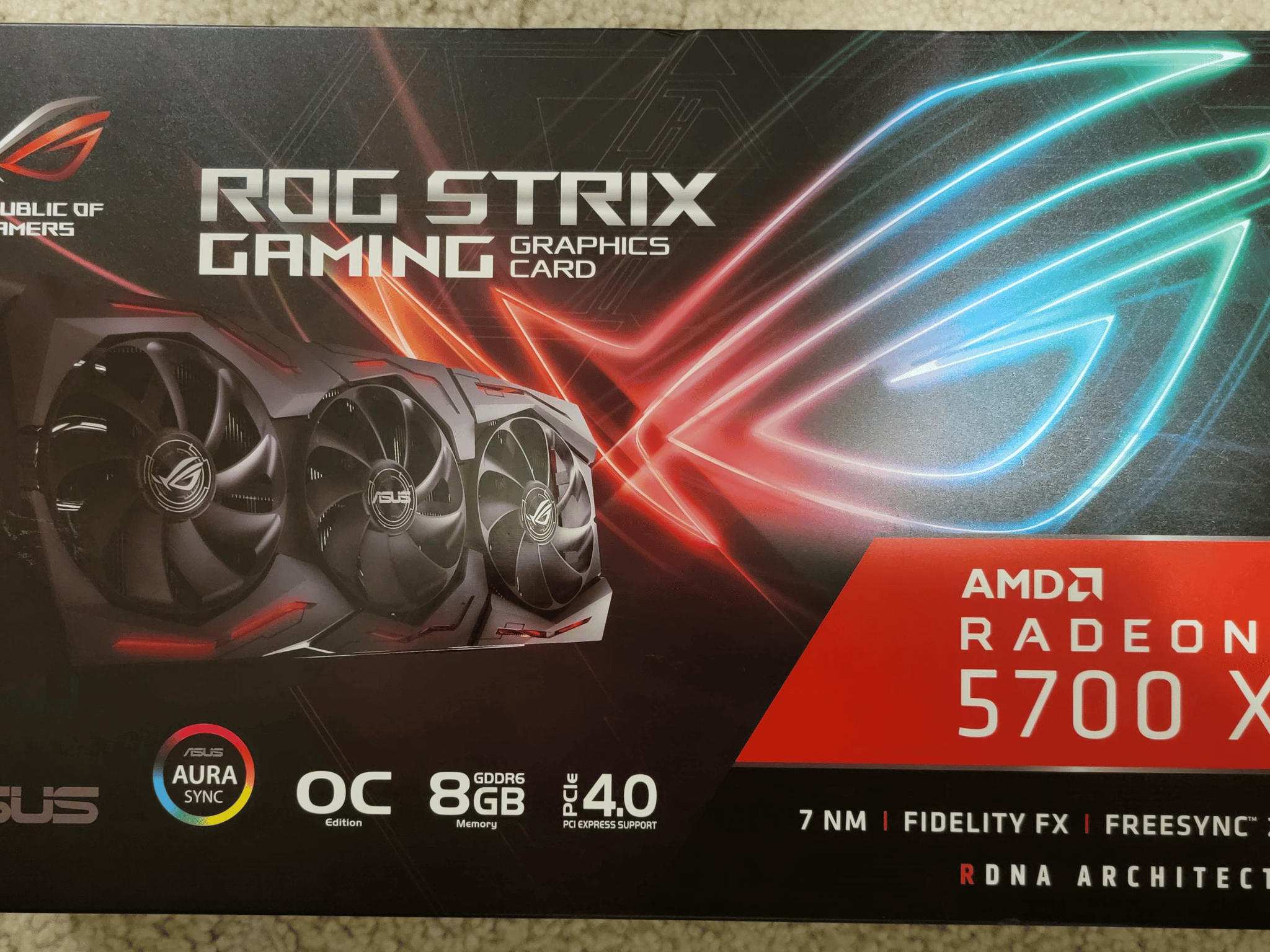 Asus ROG Strix RX 5700 XT OC 8GB GDDR6 Like New With Original Box
