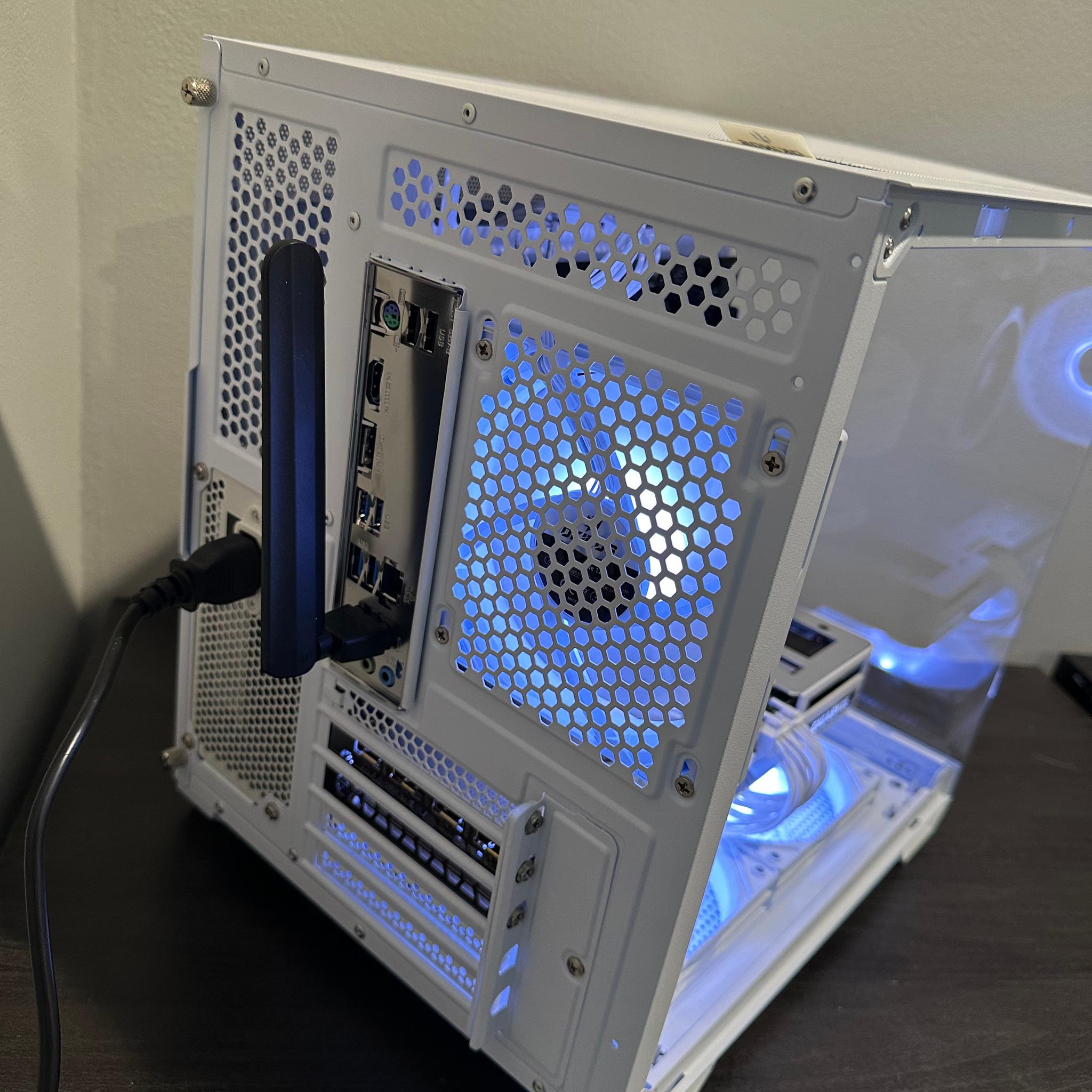 Custom White RGB Gaming PC | RTX 3060 Ti Vision OC | Ryzen 5 5500 | 16GB DDR4 | WiFi