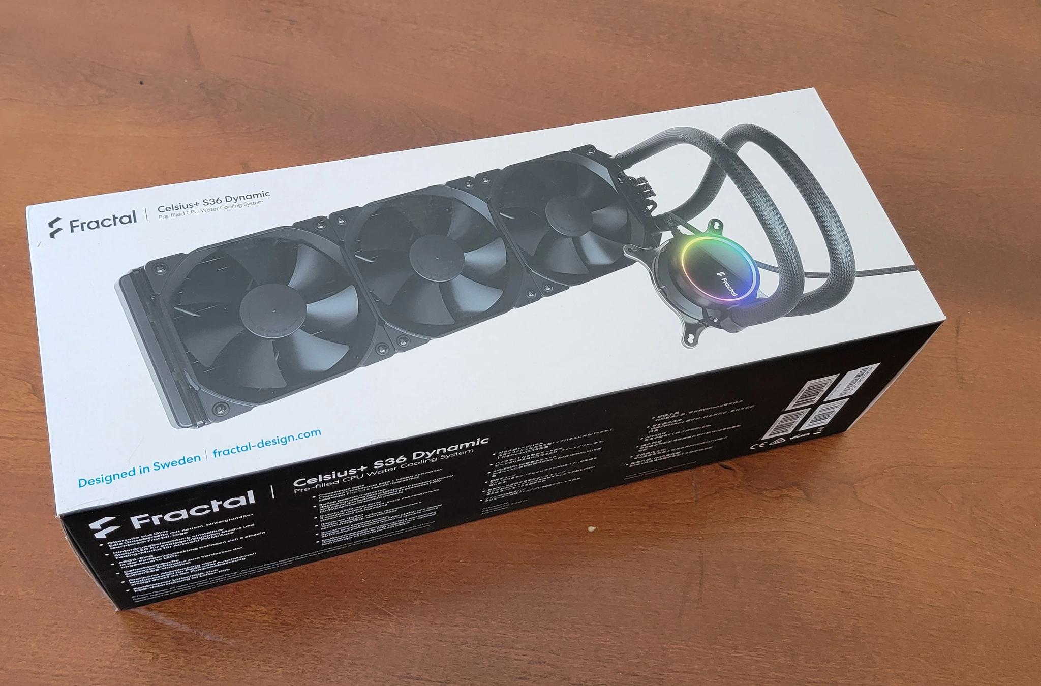 Fractal Designs Celsius+ S36 Dynamic 360mm AIO Liquid CPU Cooler **READ**