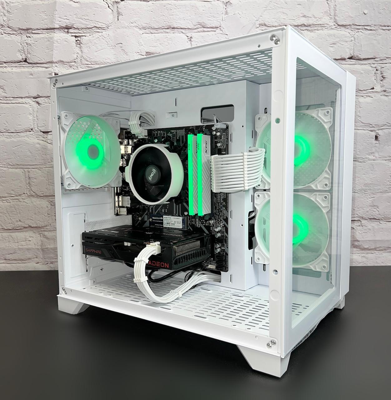Ryzen 5 3600 RX 6600 16GB RAM 1TB M.2 Wifi 5 Bluetooth Window 10 Gaming PC