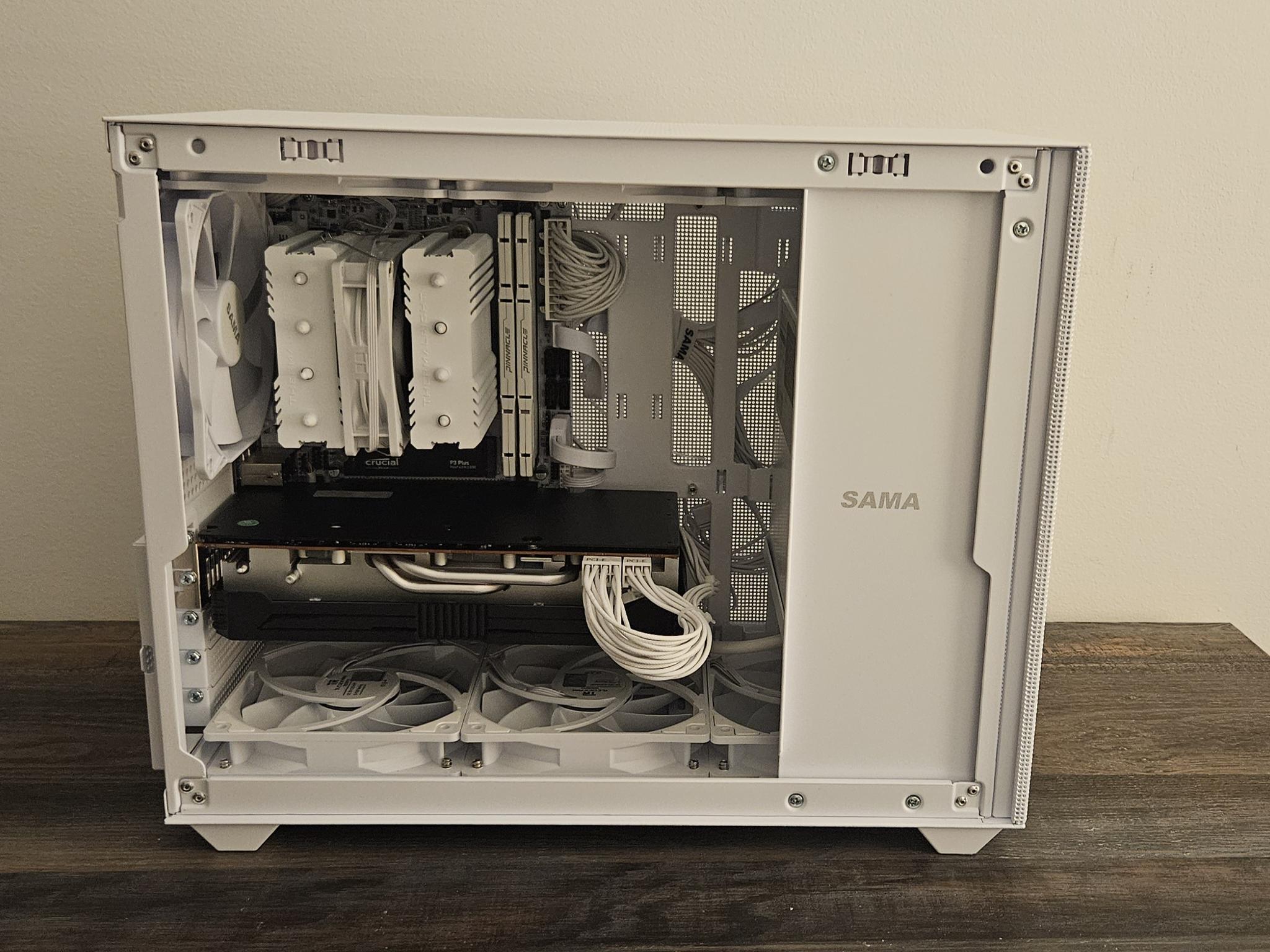 White "Tail" Mesh Sama Gaming PC