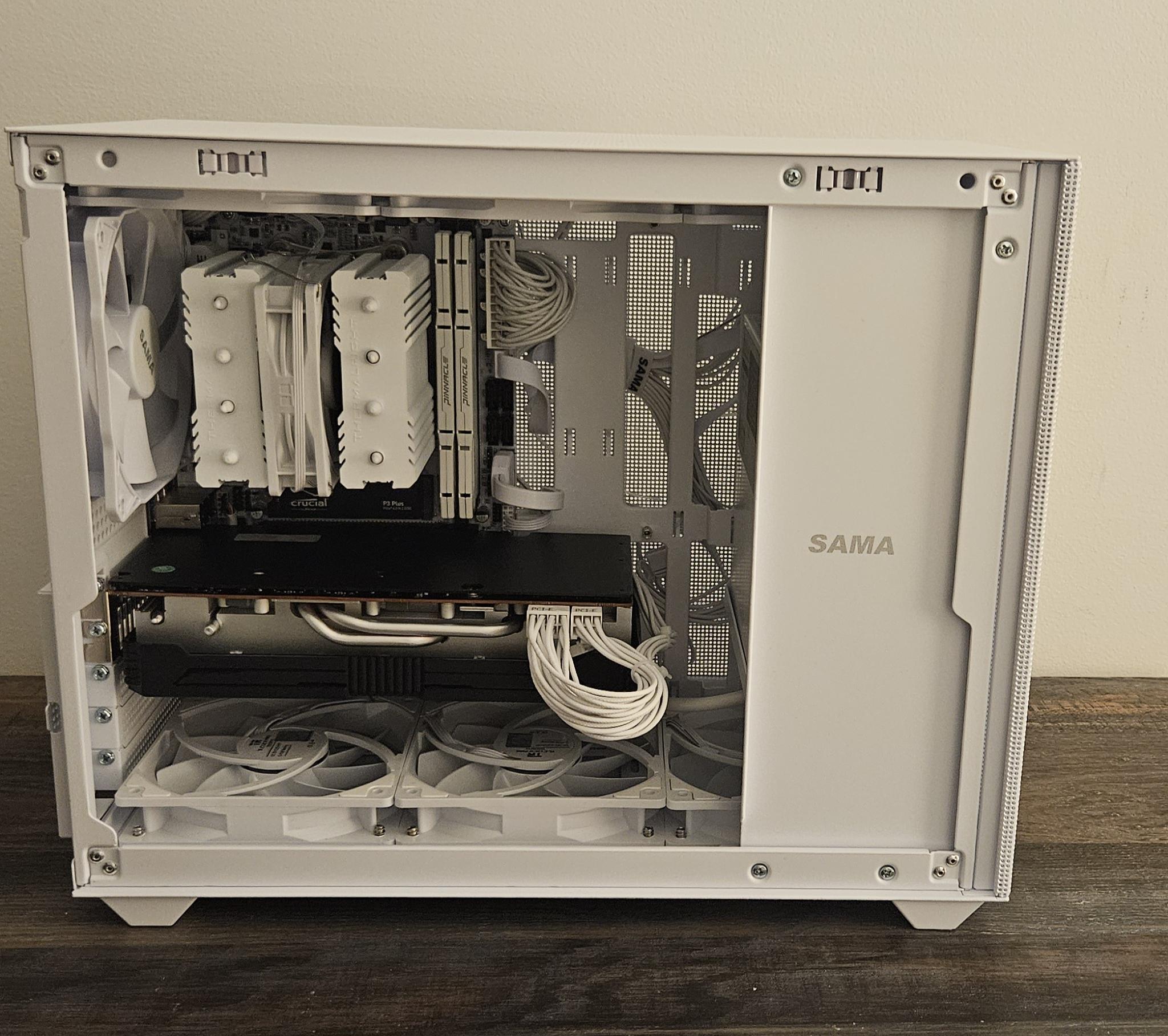 White "Tail" Mesh Sama Gaming PC
