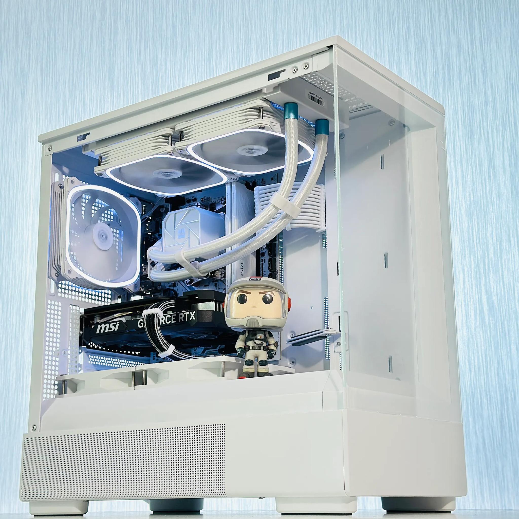 🚀👨🏻‍🚀🌟👨‍🚀Buzz Liquid Cooled Gaming PC❄️Nvidia RTX 4060 8GB❄️AMD Ryzen 5 5600❄️32GB DDR4