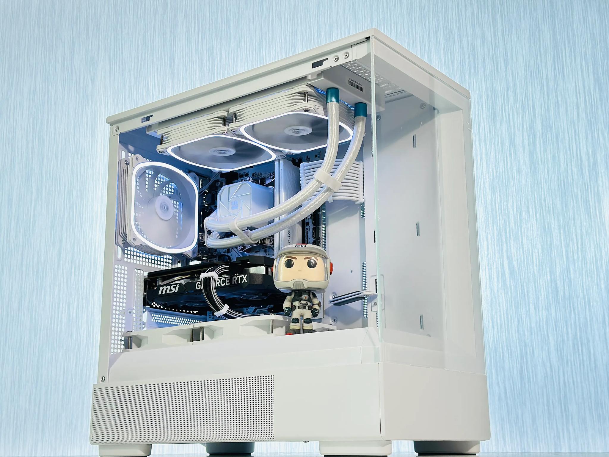 🚀👨🏻‍🚀🌟👨‍🚀Buzz Liquid Cooled Gaming PC❄️Nvidia RTX 4060 8GB❄️AMD Ryzen 5 5600❄️32GB DDR4