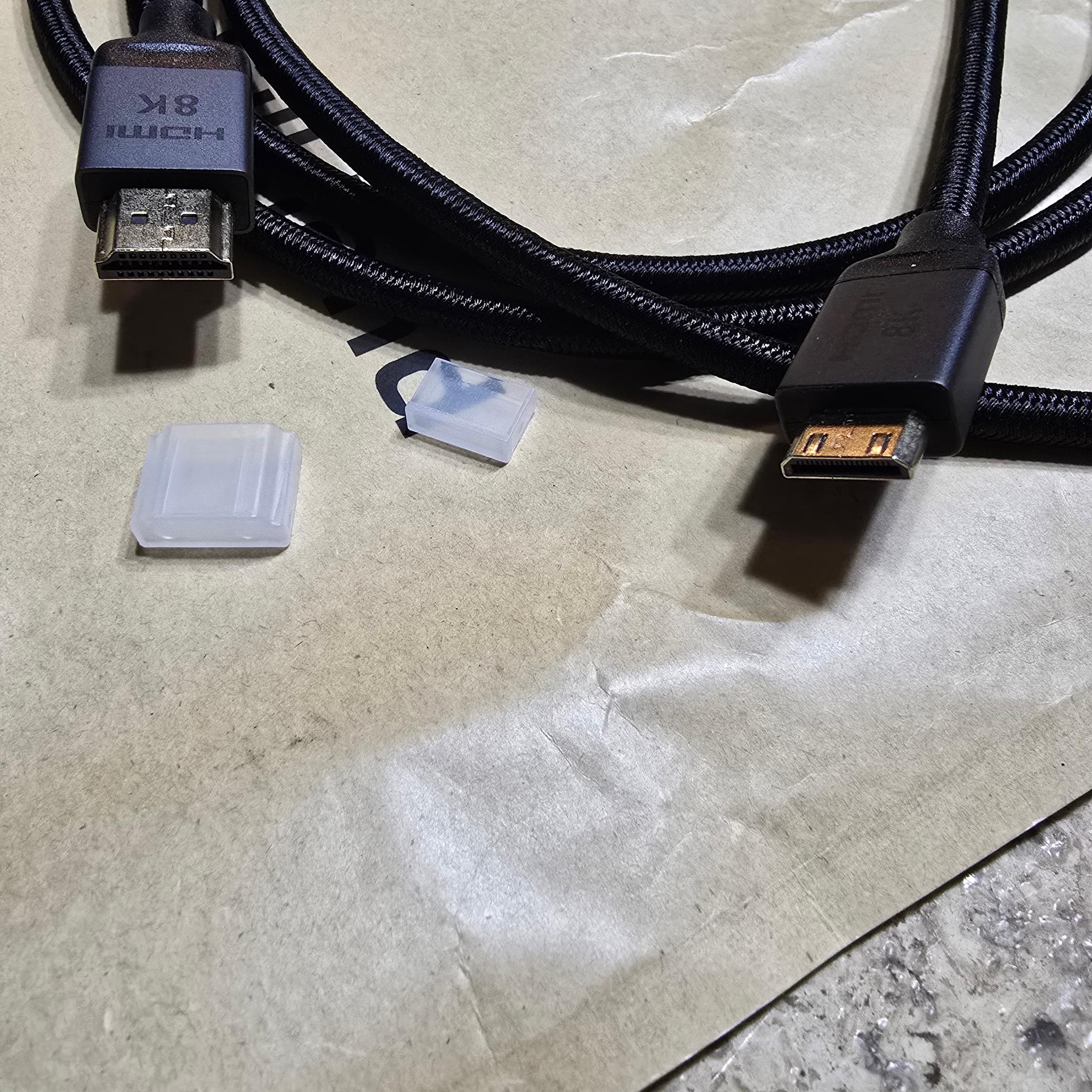 8K 4K Mini HDMI to HDMI Cable 6.6FT Mini HDMI 2.1 8K 60Hz 4K@240Hz 144Hz 120Hz Upgrade Braided 48Gbs