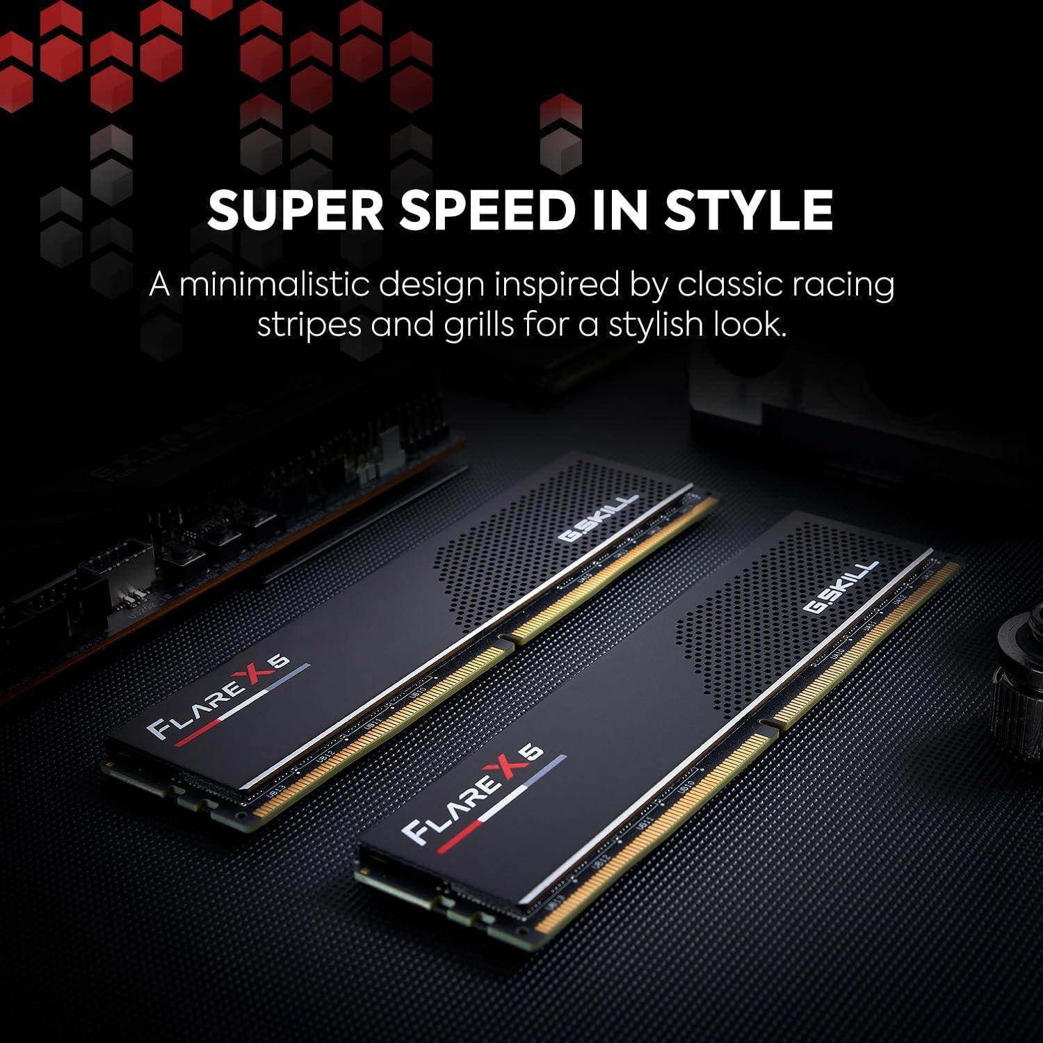 NEW G.Skill Flare X5 Series 32GB (2 x 16GB) DDR5-6000 PC5-48000 CL32 Dual Channel Desktop Memory Kit
