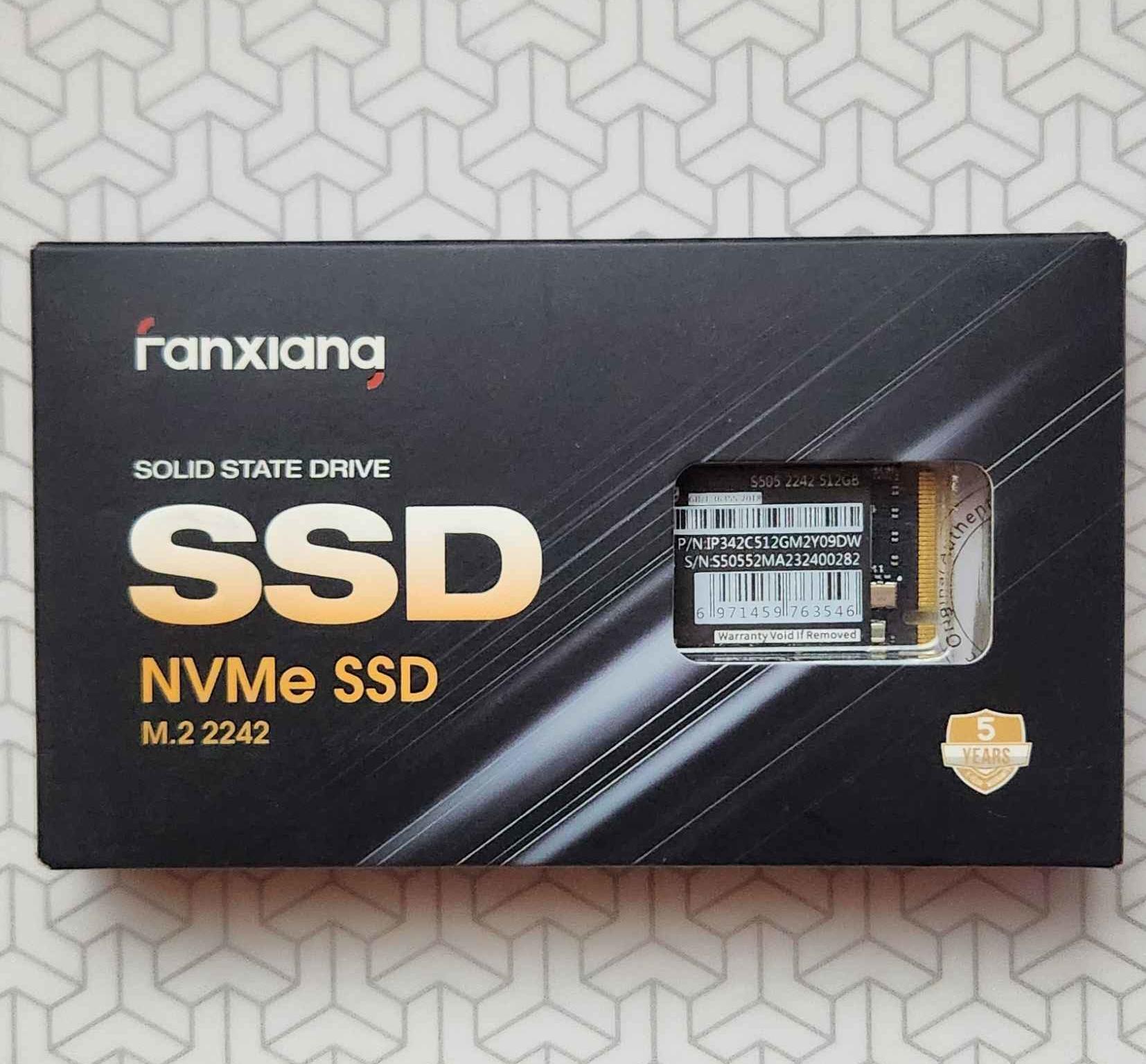 Fanxiang S505 512GB NVMe SSD M.2 2242 PCIe 3.0 – Up to 3500MB/s