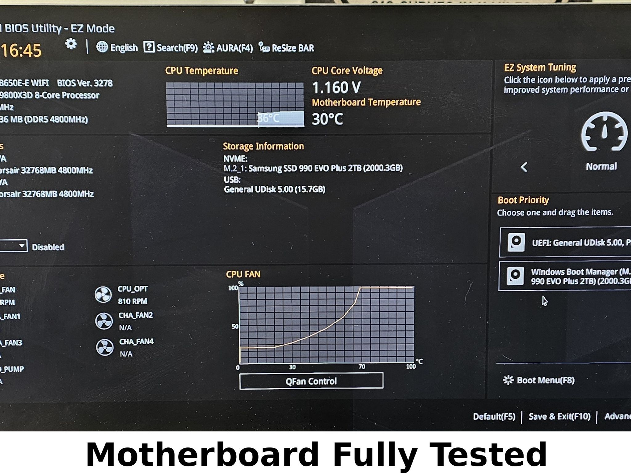 ASUS B650E-E WIFI AMD AM5 TUF GAMING ATX Motherboard