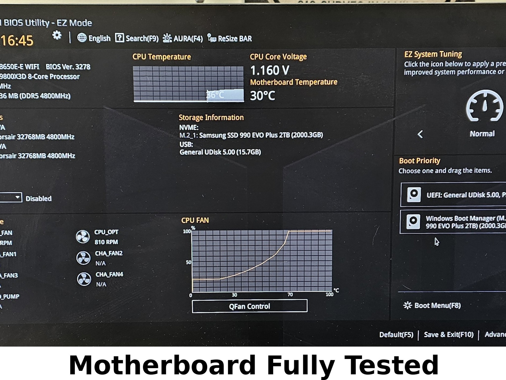 ASUS B650E-E WIFI AMD AM5 TUF GAMING ATX Motherboard