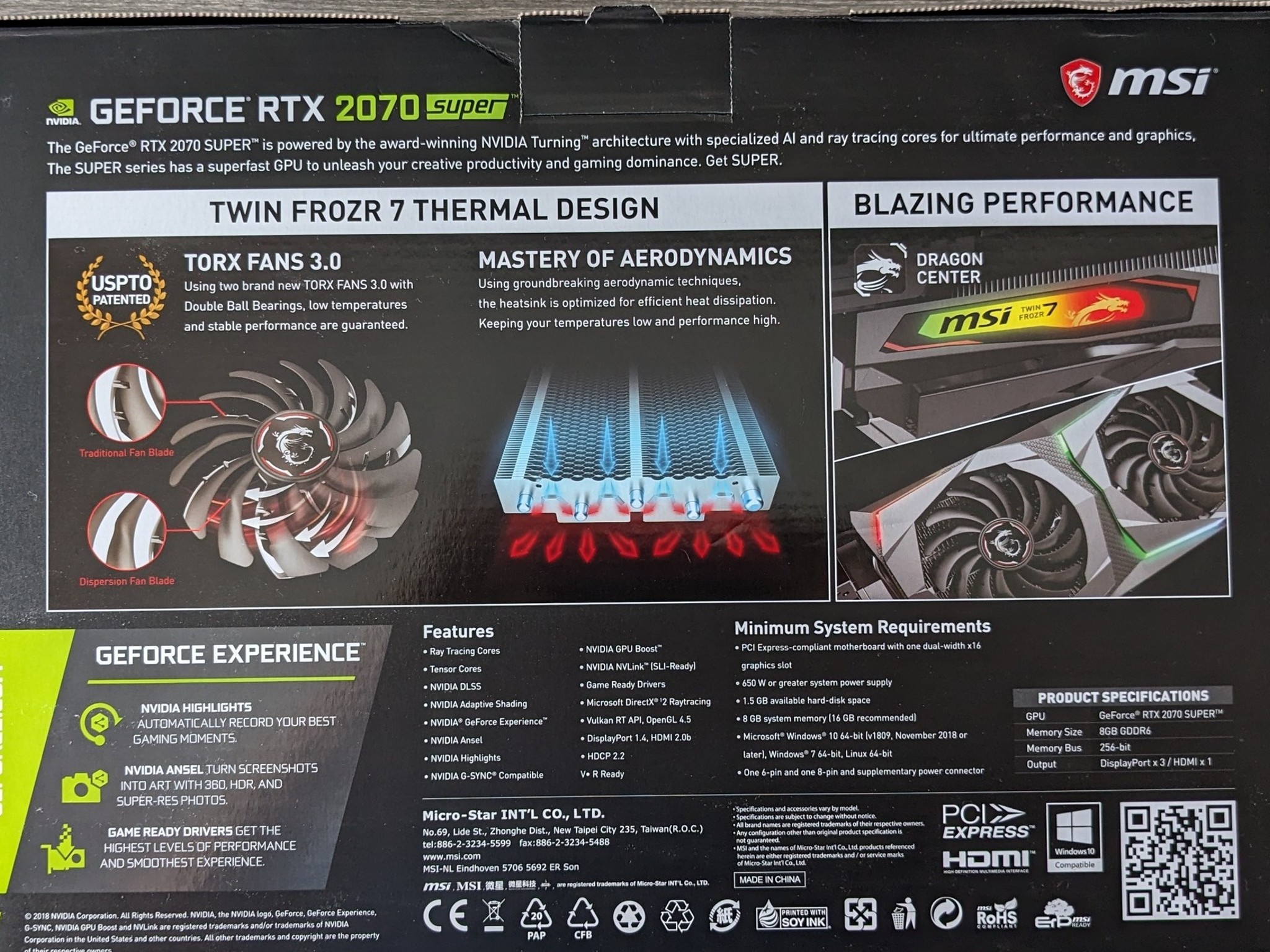 MSI GAMING X GeForce RTX 2070 SUPER