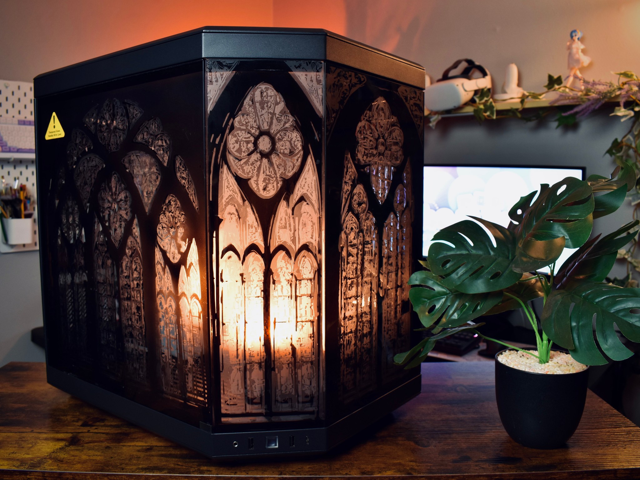 A 🖤 Glimpse - Cathedral Theme Customized PC Case - M2O