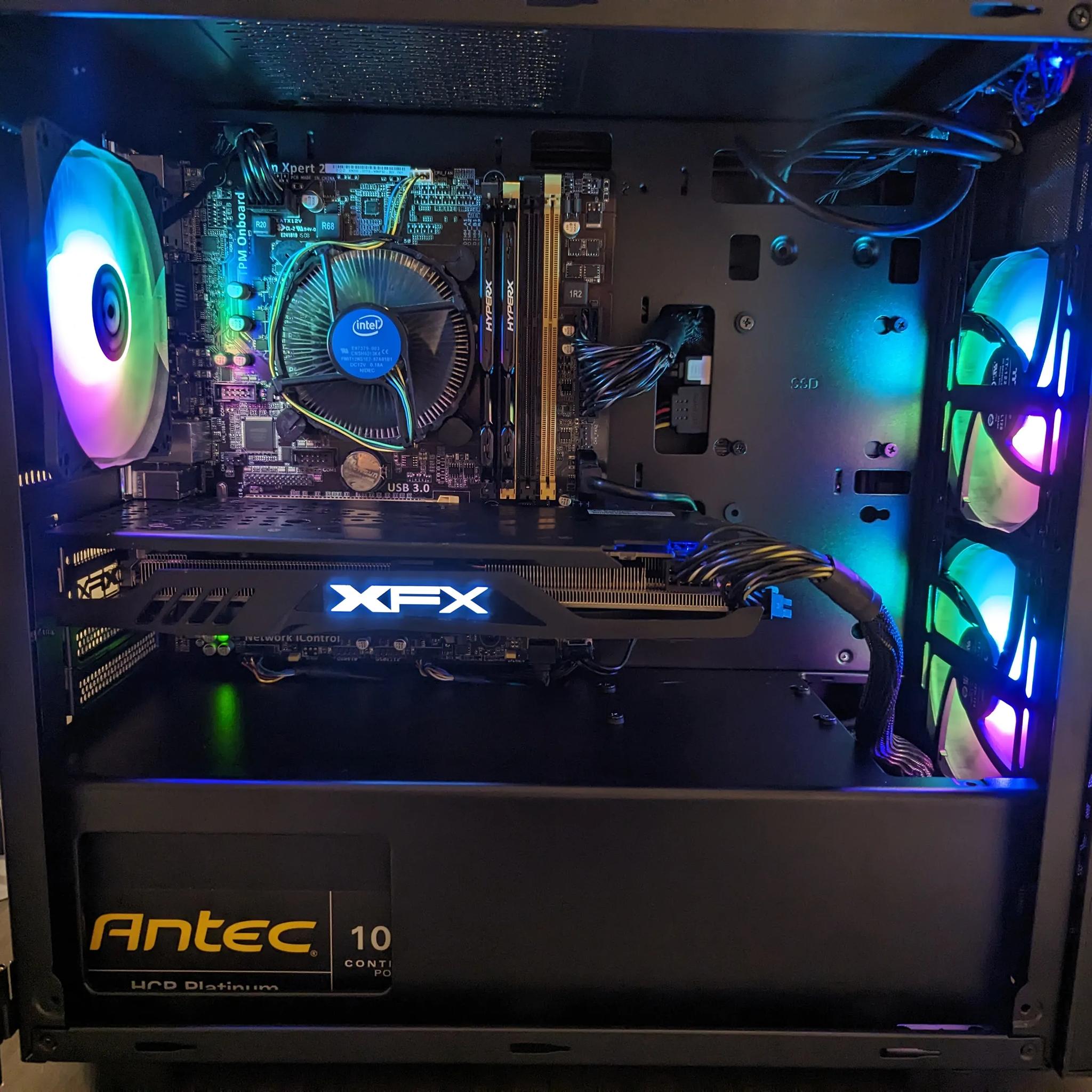 Thermaltake V150 TG (16Gb RAM, 2.2TB storage) - XFX GTR Radeon RX 480 8GB