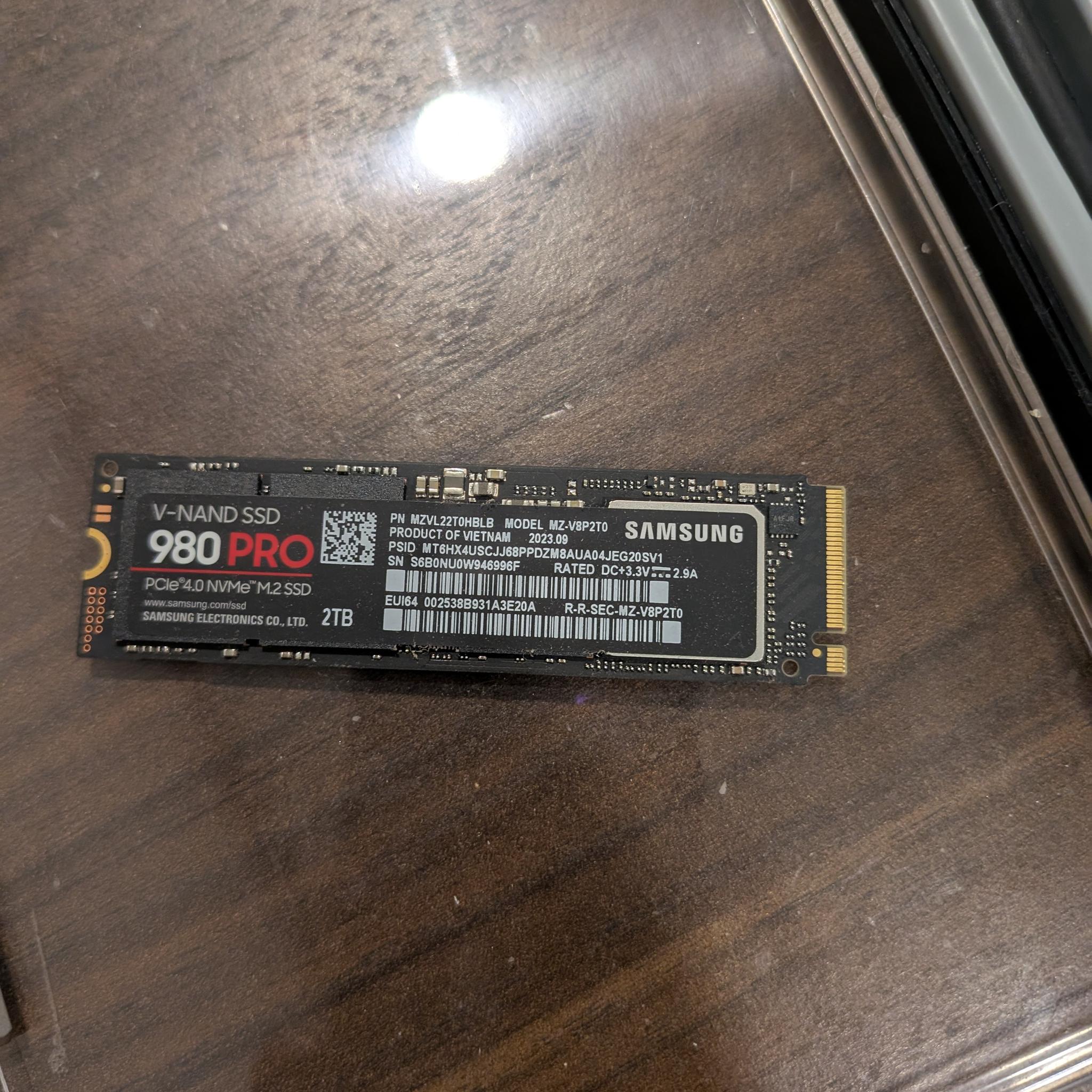 Samsung 980 Pro 2tb
