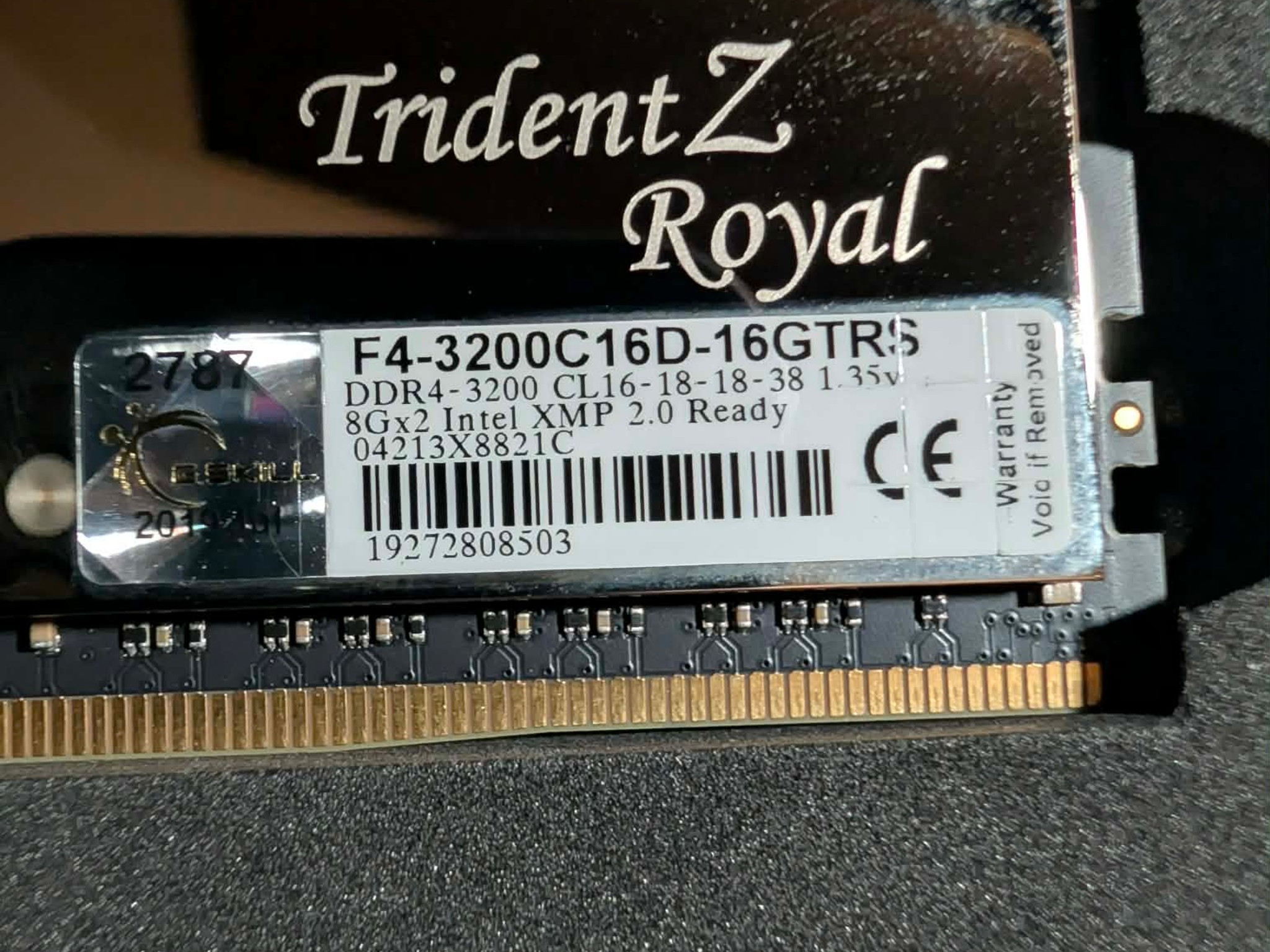 G.Skill Trident Z Royal DDR4 16GB (2x8GB) 3200MHz CL16