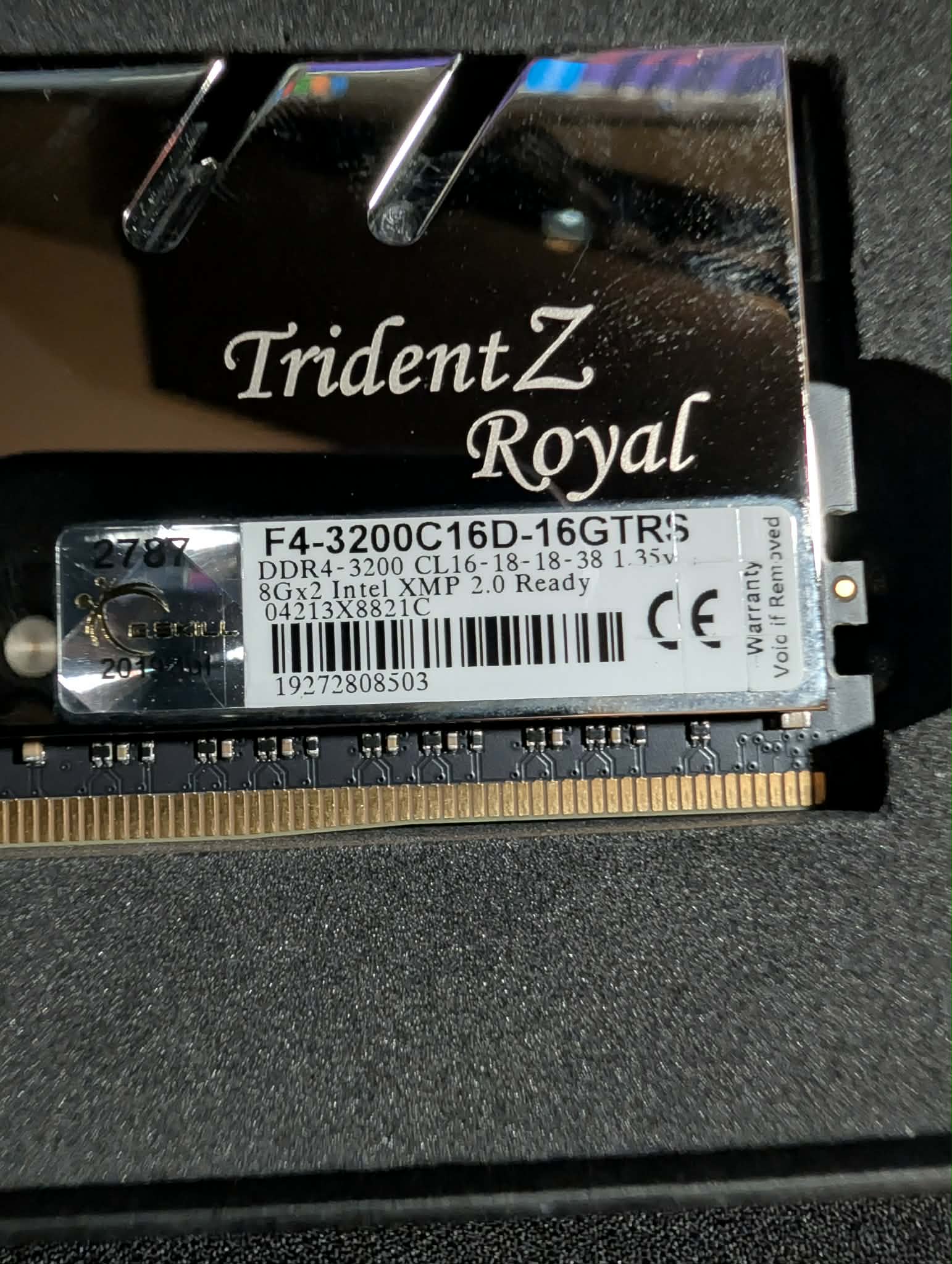 G.Skill Trident Z Royal DDR4 16GB (2x8GB) 3200MHz CL16