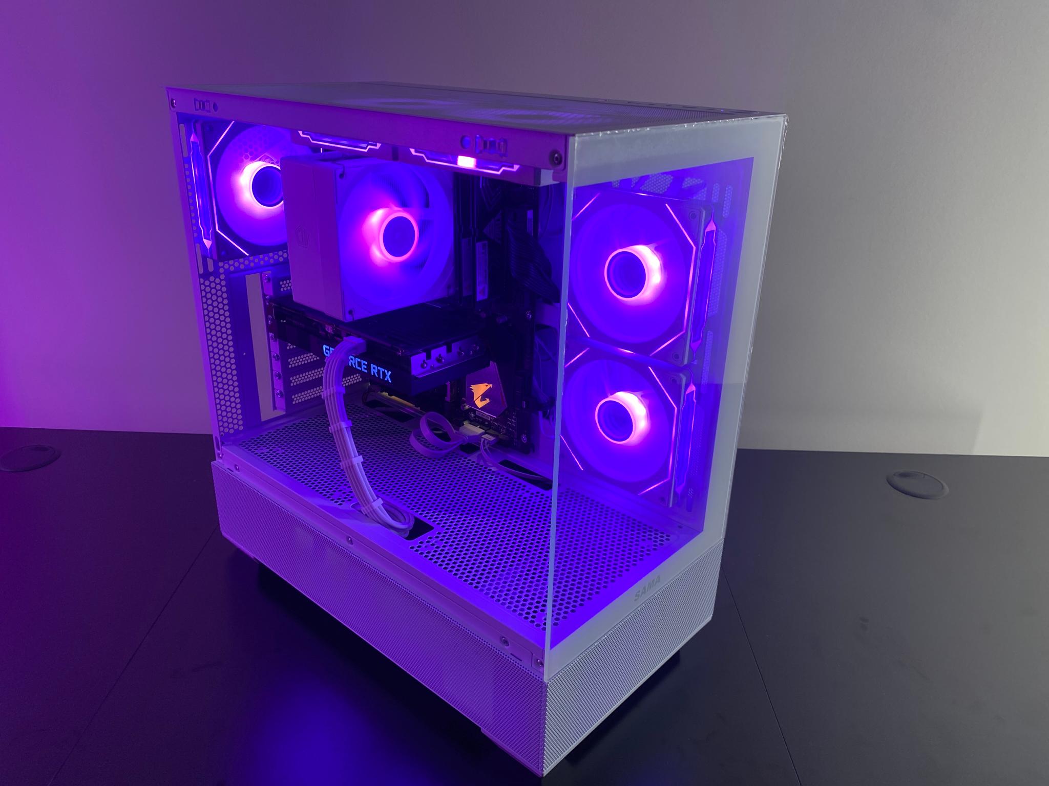 White RGB Gaming PC | RTX 3060 12GB | Ryzen 5 3600 | 16GB DDR4 3200MHz | 500GB M.2 SSD | WiFi