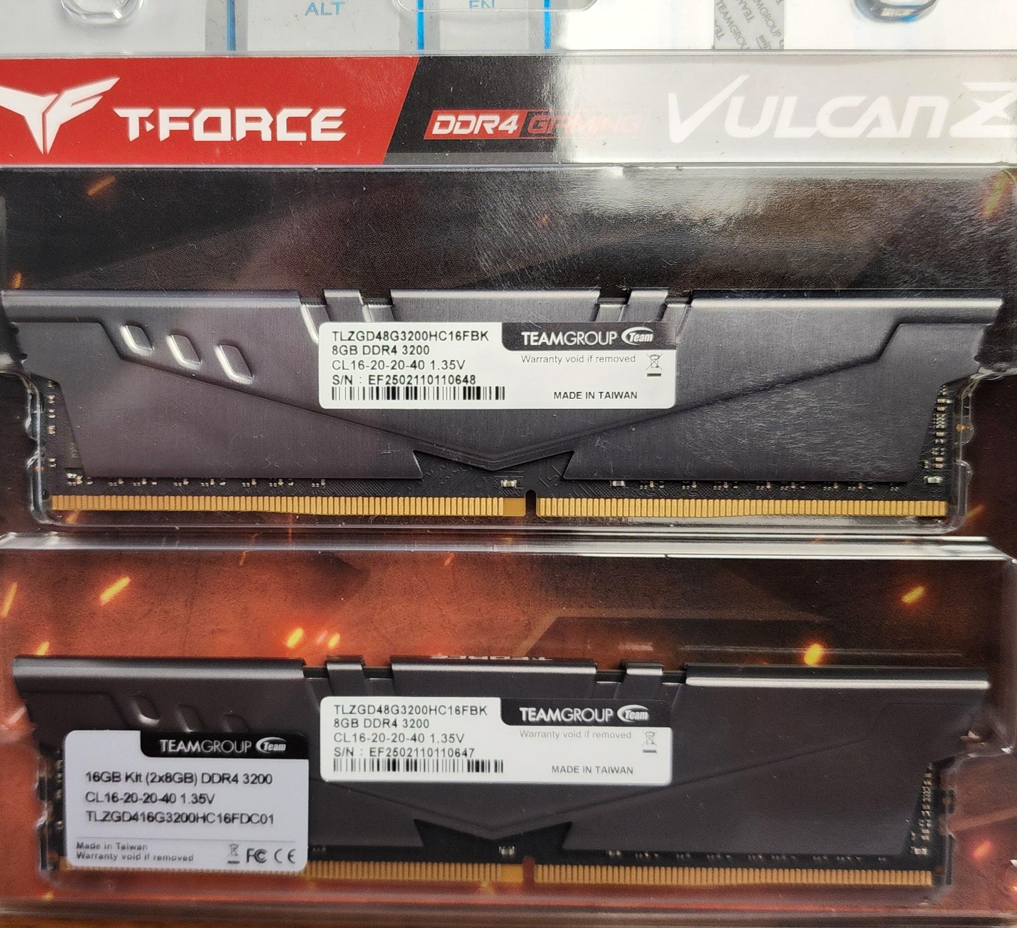 AMD Ryzen 7 3700x, T-Force DDR4 16 GB 3200 CL16, CPU Ram Bundle