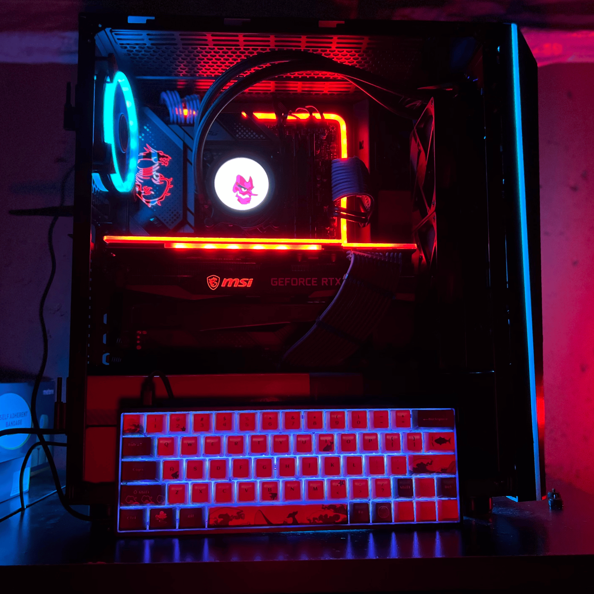 (CLEARANCE SALE) Daitengu (大天狗) 👺👺 || Core i5-12600KF/RTX 3080 Themed PC and Keyboard Bundle