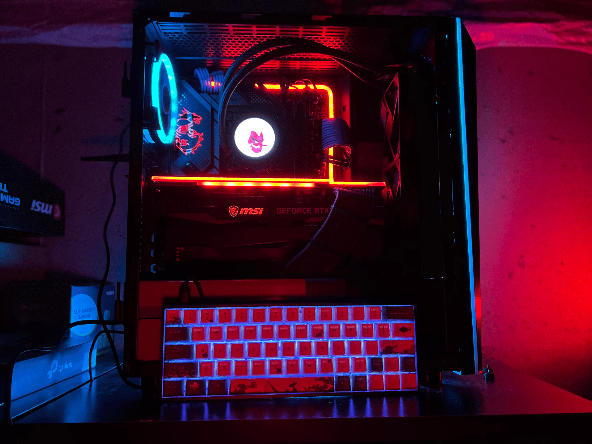 (CLEARANCE SALE) Daitengu (大天狗) 👺👺 || Core i5-12600KF/RTX 3080 Themed PC and Keyboard Bundle