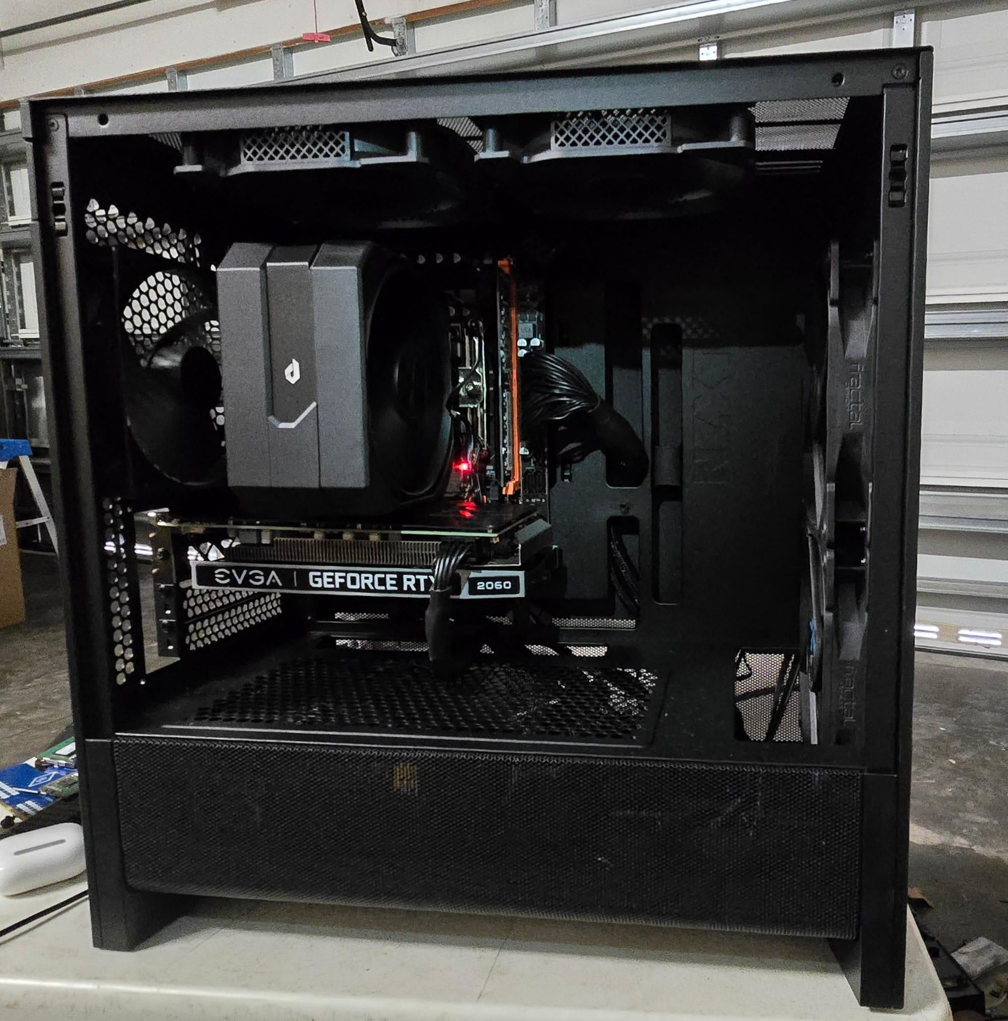 🔥 RTX 2060 Gaming PC – Clean Black NZXT Build | 16gb Ram | 6 Core Xeon | 512gb NVMe