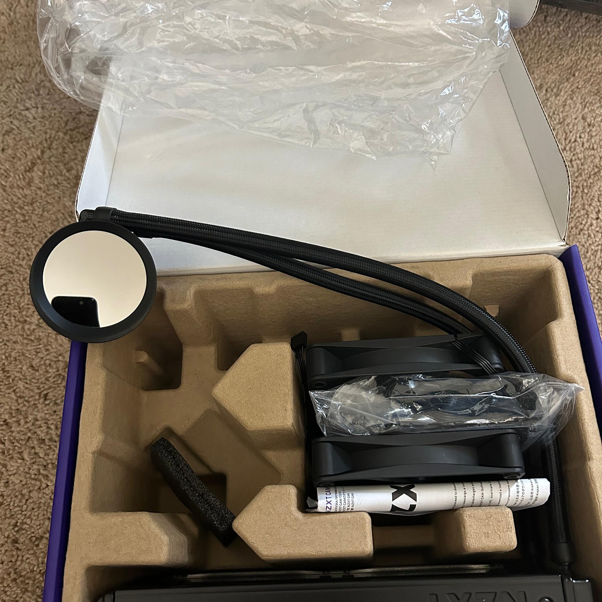NZXT Kraken 240mm AIO cooler with lcd display