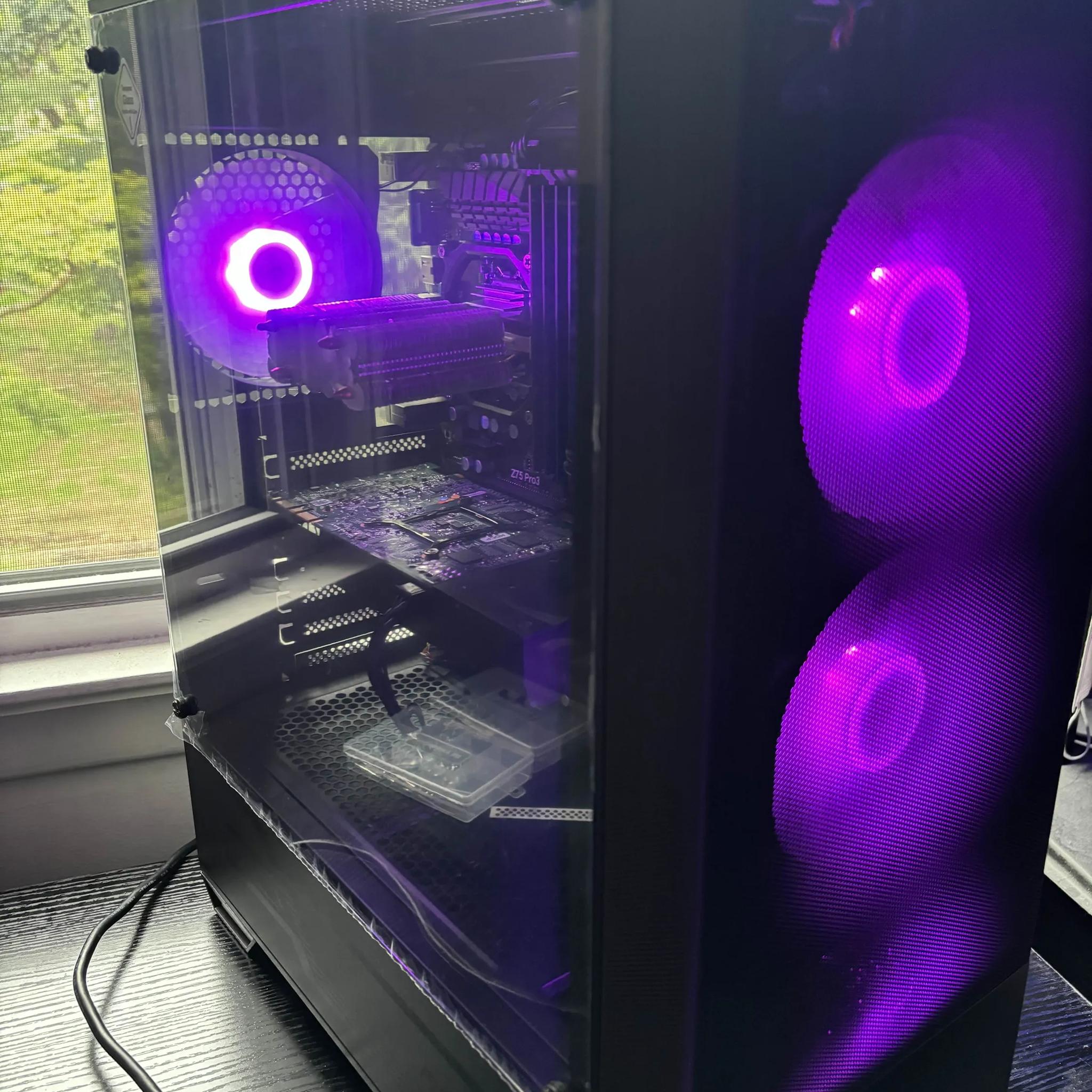 GAMING PC i5 16GB NVIDIA GTX 760 RGB Lighting RGB Fans Computer