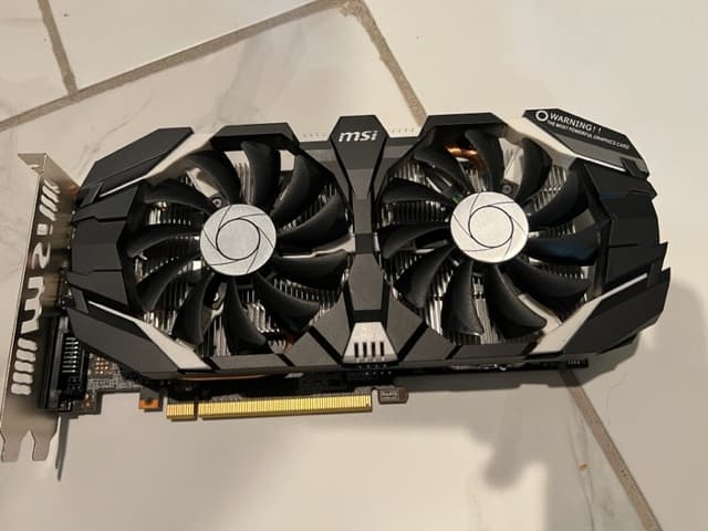 MSI Geforce GTX 1060 6GB 6GT OC Graphics Card