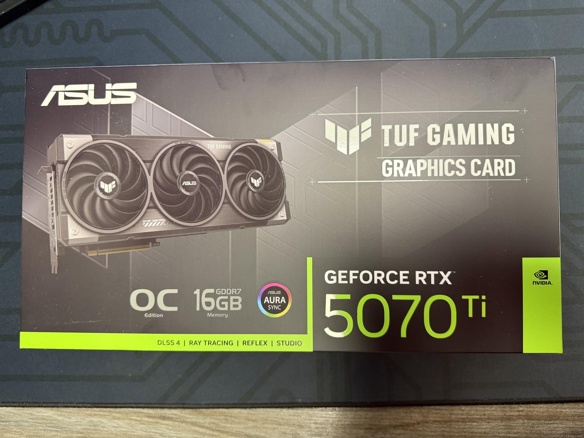 ASUS nVidia GeForce RTX 5070ti 16GB