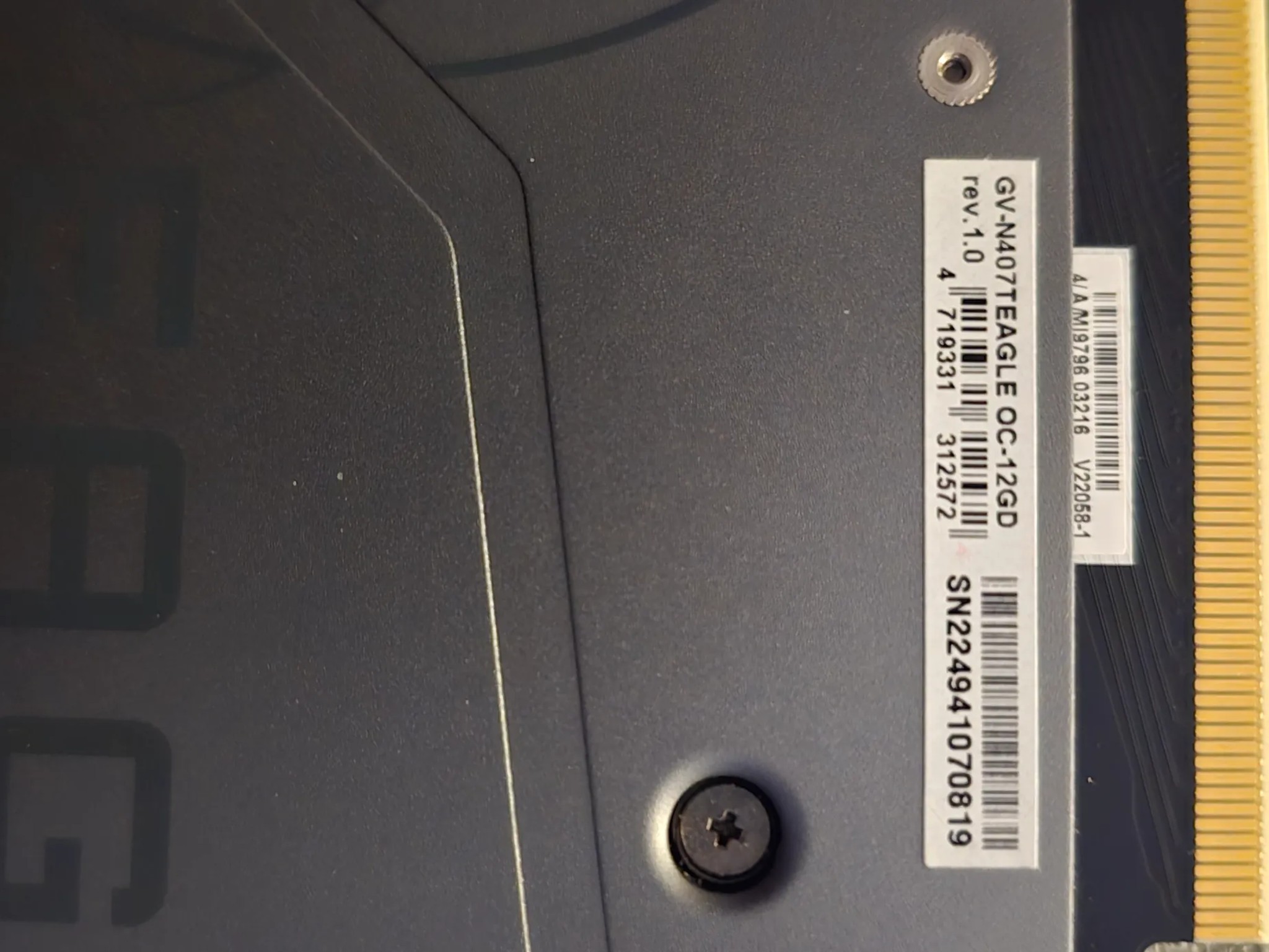 Gigabyte 4070ti l Eagle OC 12Gig ,Excellent Condition, used less then week like new...