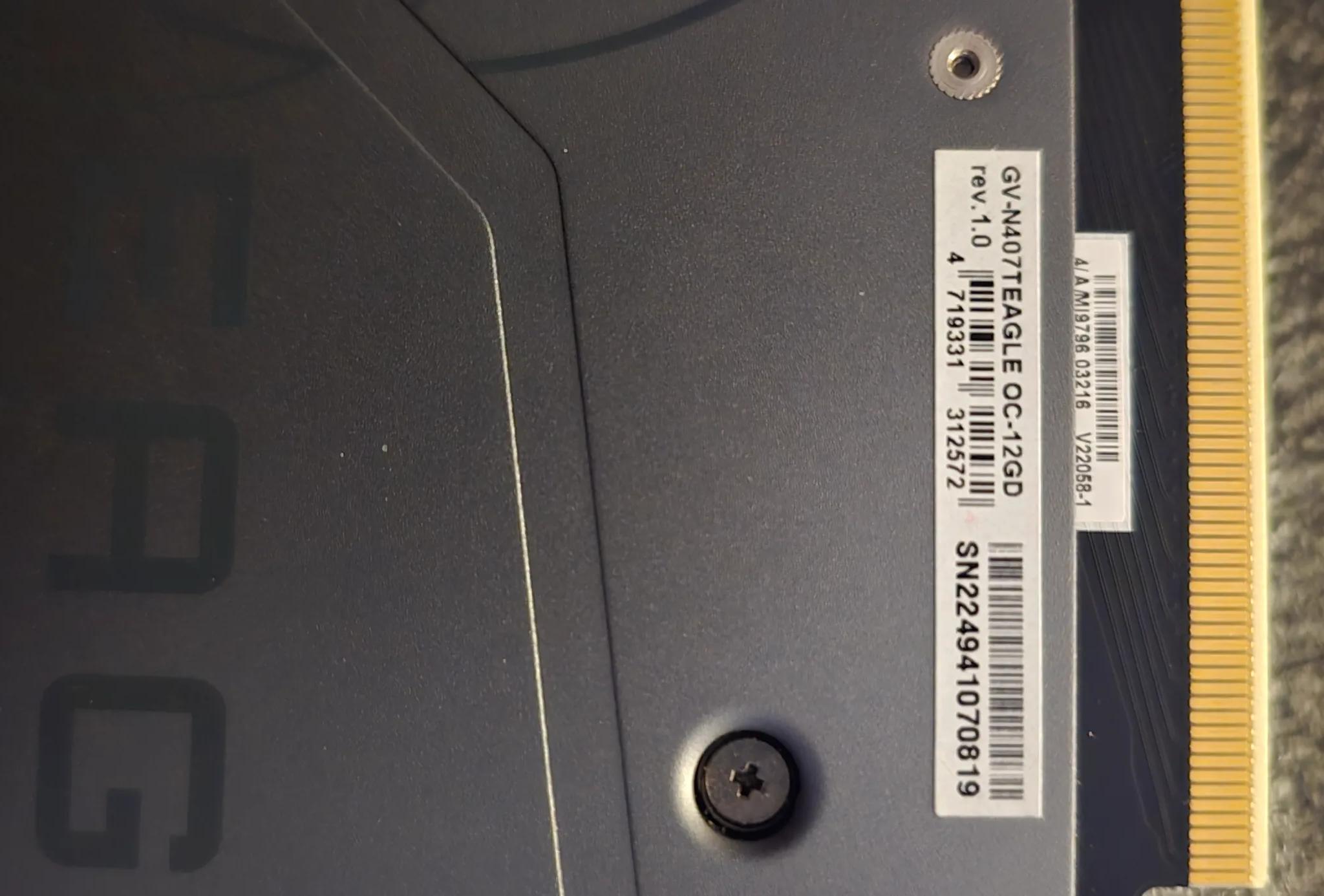 Gigabyte 4070ti l Eagle OC 12Gig ,Excellent Condition, used less then week like new...