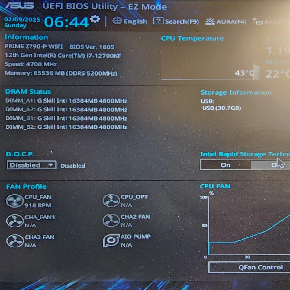 UPDATED BIOS ASUS PRIME Z790-P WIFI LGA1700 DDR5 ATX MOTHERBOARD