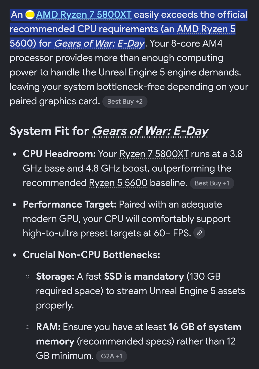 5070 Gears of War Edition Pc