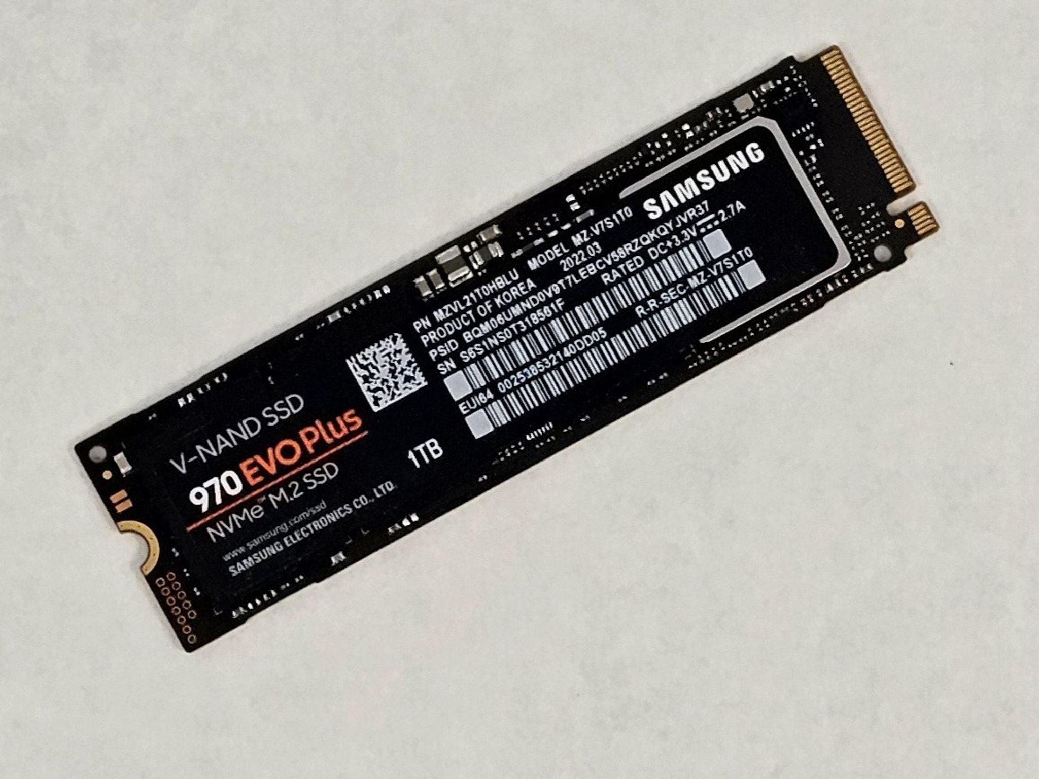1TB NVMe M.2 SSD Samsung 970 EVO Plus Gen3