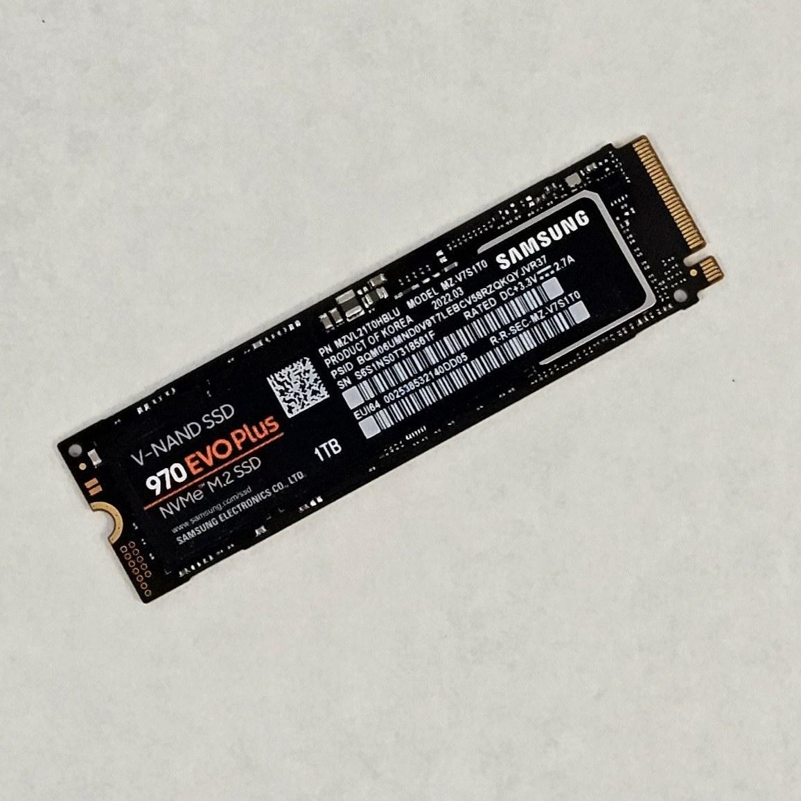 1TB NVMe M.2 SSD Samsung 970 EVO Plus Gen3