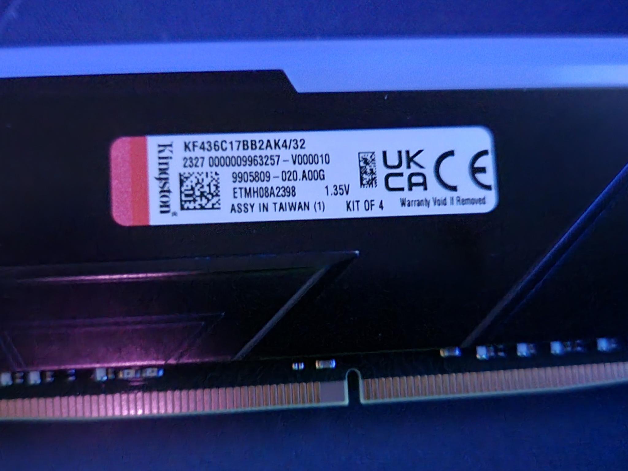 Kingston Fury Beast RGB 32GB 3600MTs