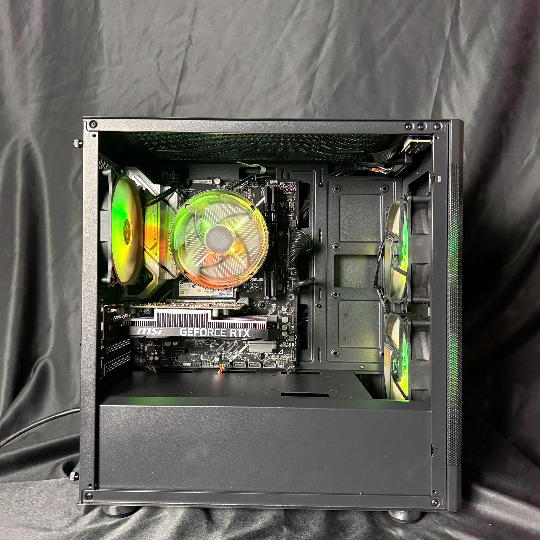 Night Fury Gaming PC w- i5-14400f / RTX 3050 6GB / 32GB DDR4 3200MHZ / 1TB SSD / 550W PSU / B760