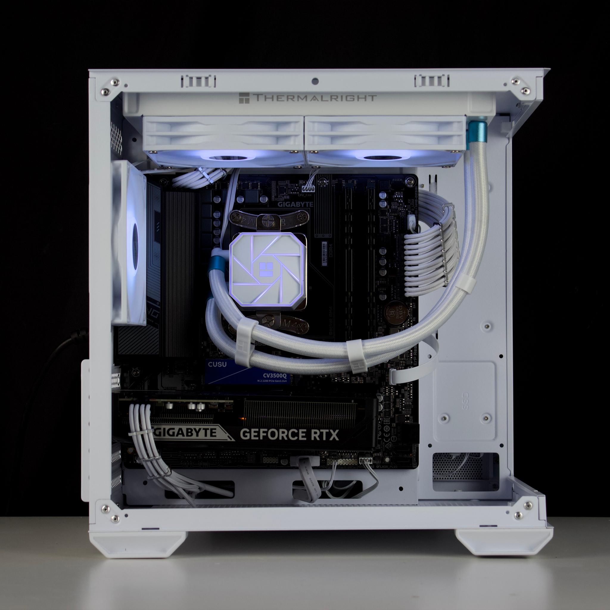 🧊❄️🧊 White Gaming PC – RTX 5060 TI, Ryzen 7 5700X, 32GB RAM, 1TB SSD - WiFi, BlueTooth 🧊❄️🧊