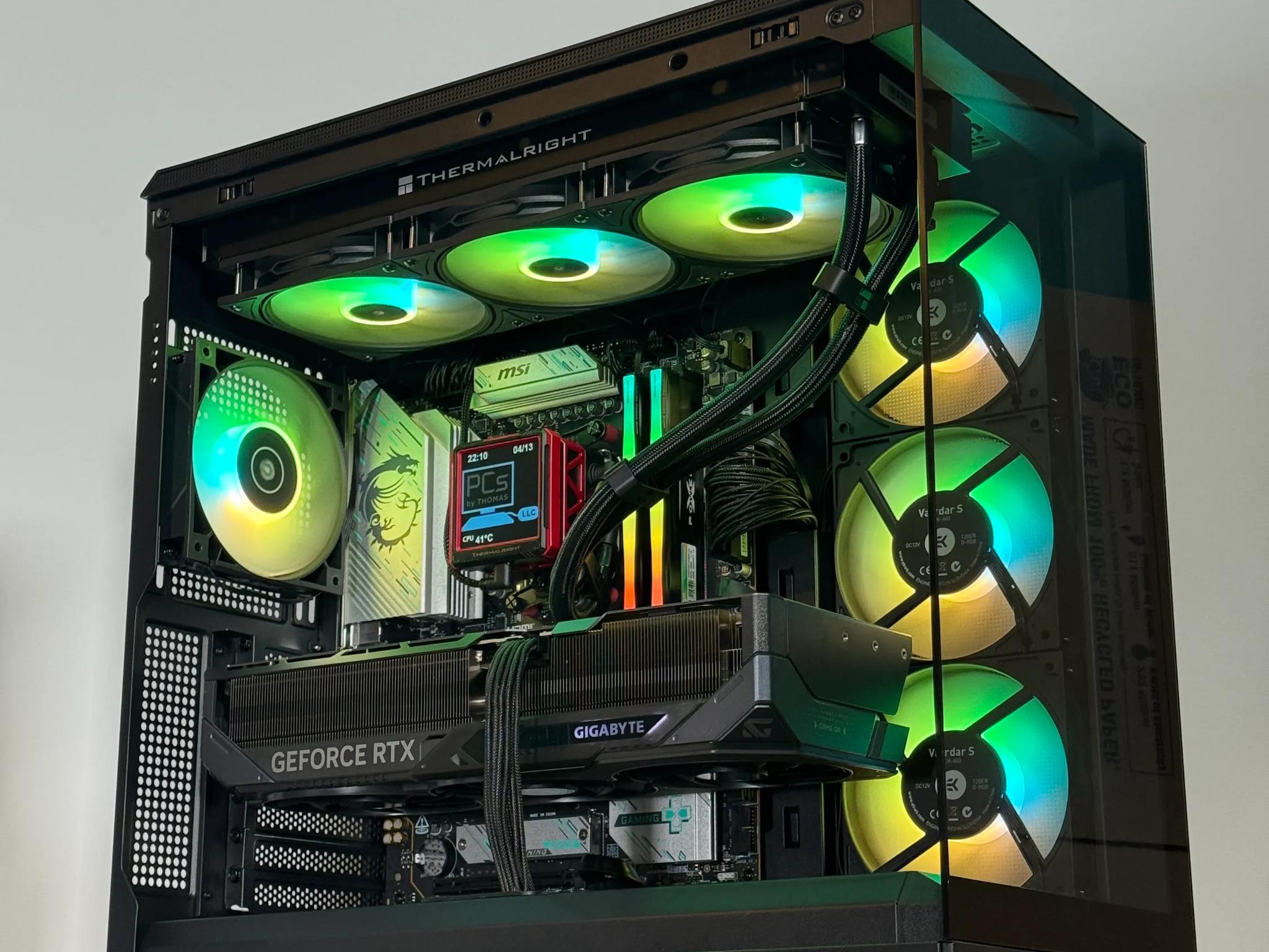 RTX 5090 Flagship Gaming PC Ryzen 9800x3d 64GB DDR5 4TB NVME