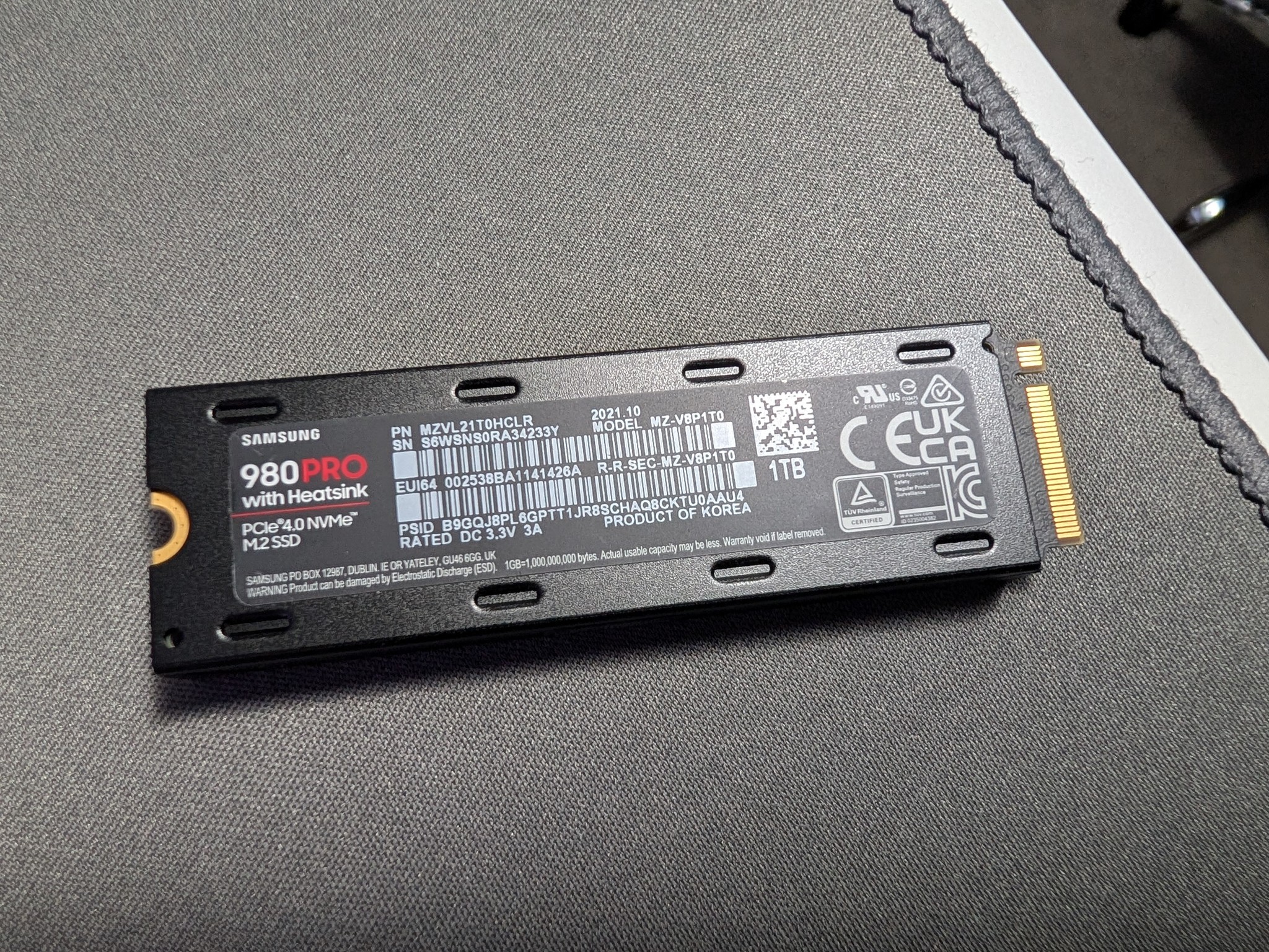 Samsung 980 Pro 1TB M.2 NVMe SSD