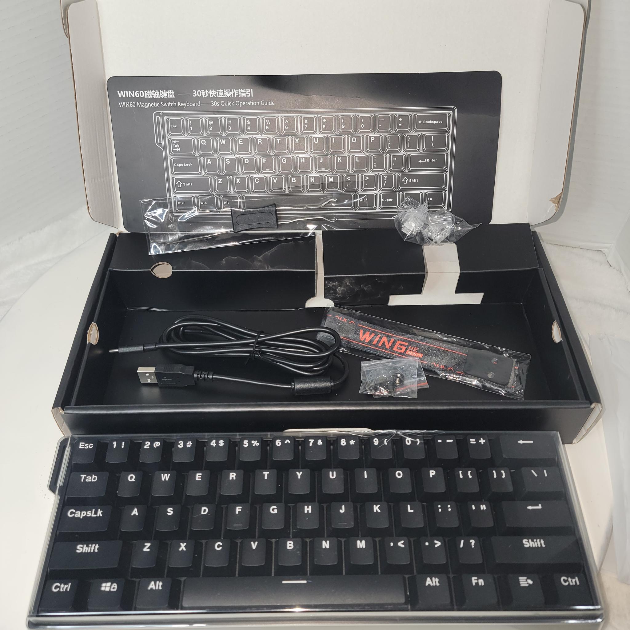 AULA WIN60HE RGB Magnetic Switch Keyboard | 60% Layout | Brand New in Box
