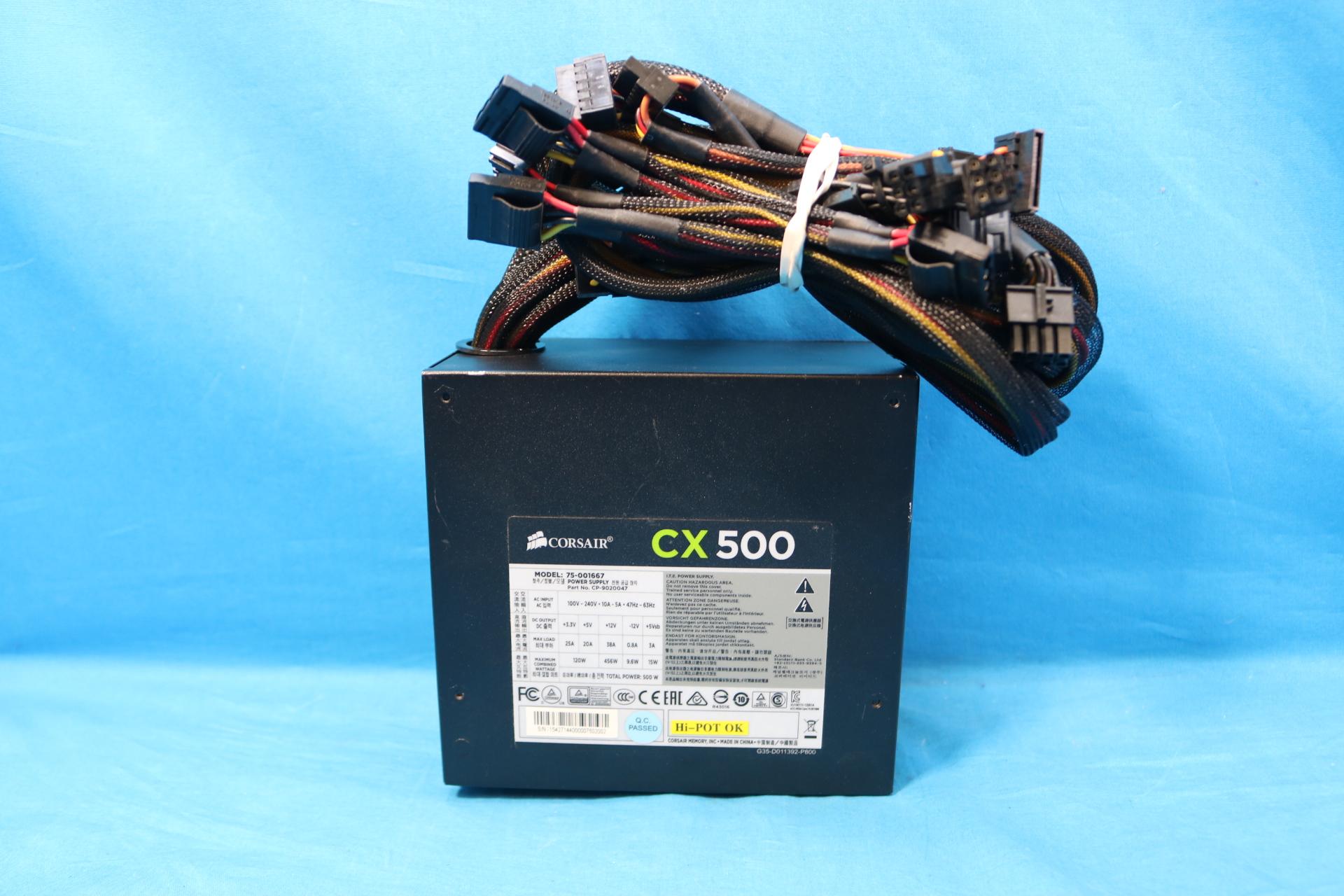 Corsair CX500 500W 80+ Bronze ATX Desktop Power Supply - 4266233097