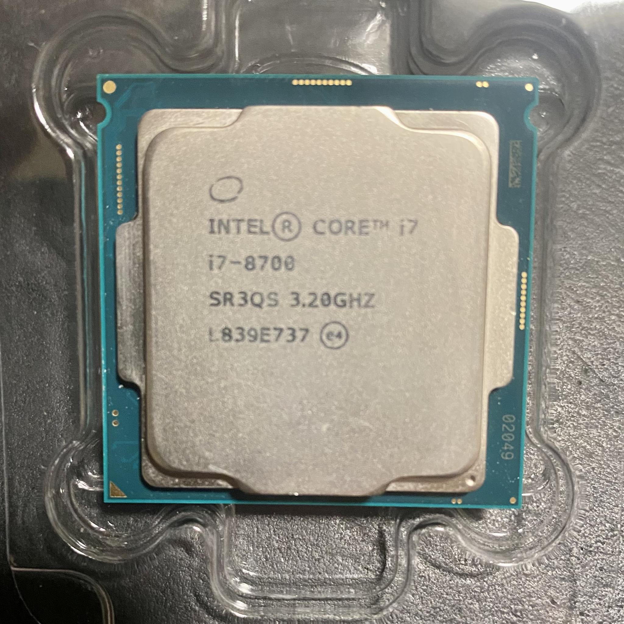 Intel i7-8700 SR3QS 3.20GHz 6 cores 12 threads