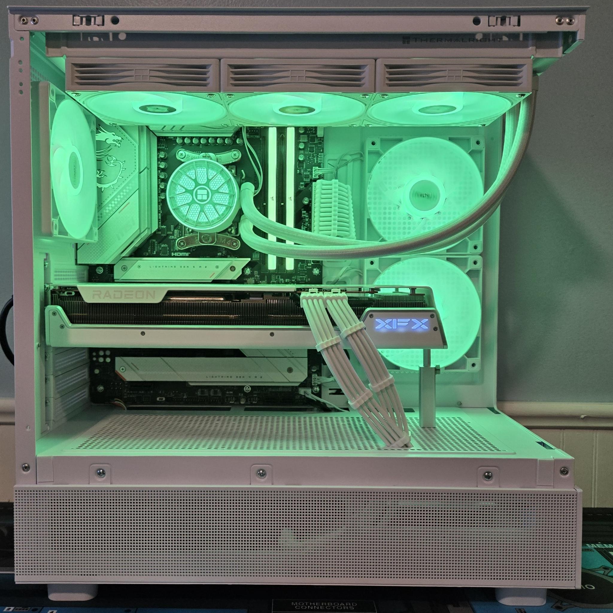 White Gaming/Streaming PC | R7 7700X | RX 7900XT | 2TB NVME | 32GB DDR5 | Win11 Pro | Free Shipping!