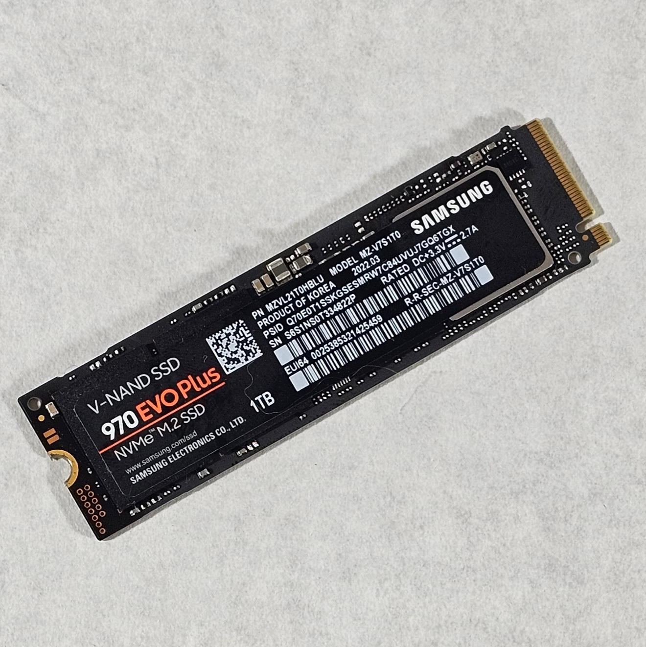 1TB NVMe M.2-371 SSD - Samsung 970 EVO Plus