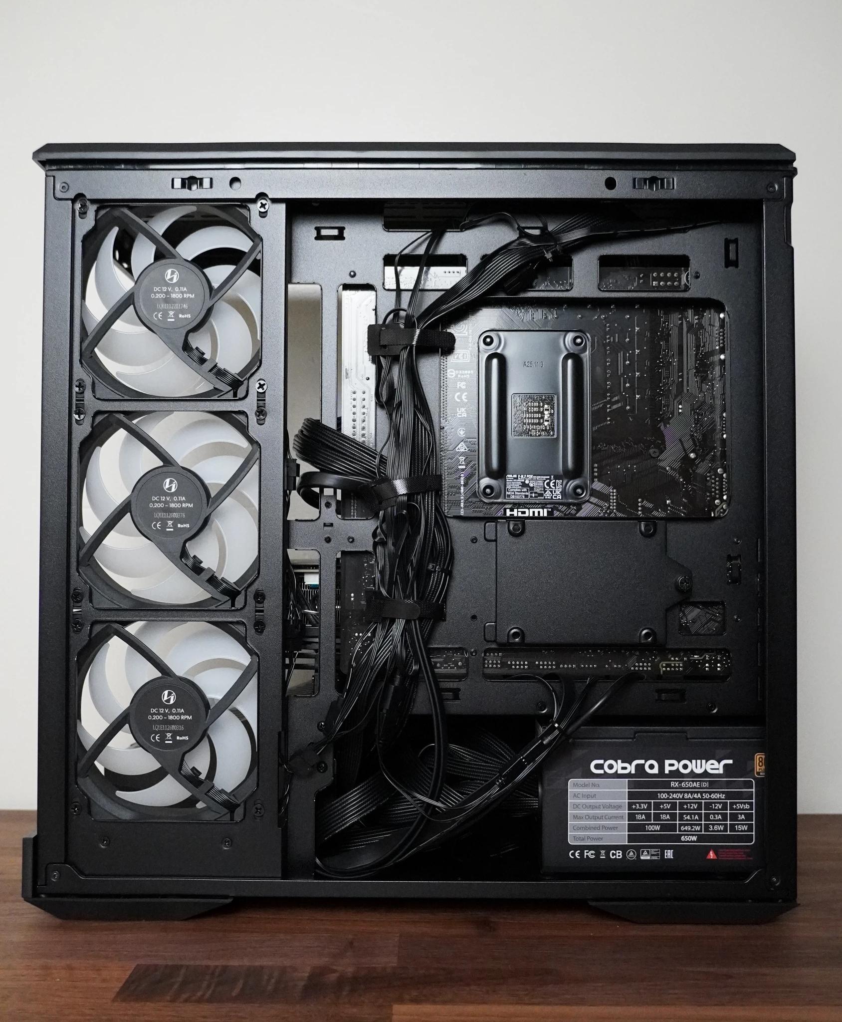 Black Gaming Pc | Ryzen 5 5500 | RTX 2080 Super | DDR4 16GB | 1TB NVMe | Win 11 Pro