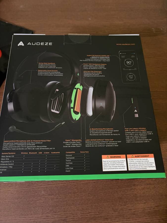 Audeze Maxwell Wireless Gaming Headset for Xbox, PS, Mac, & PC