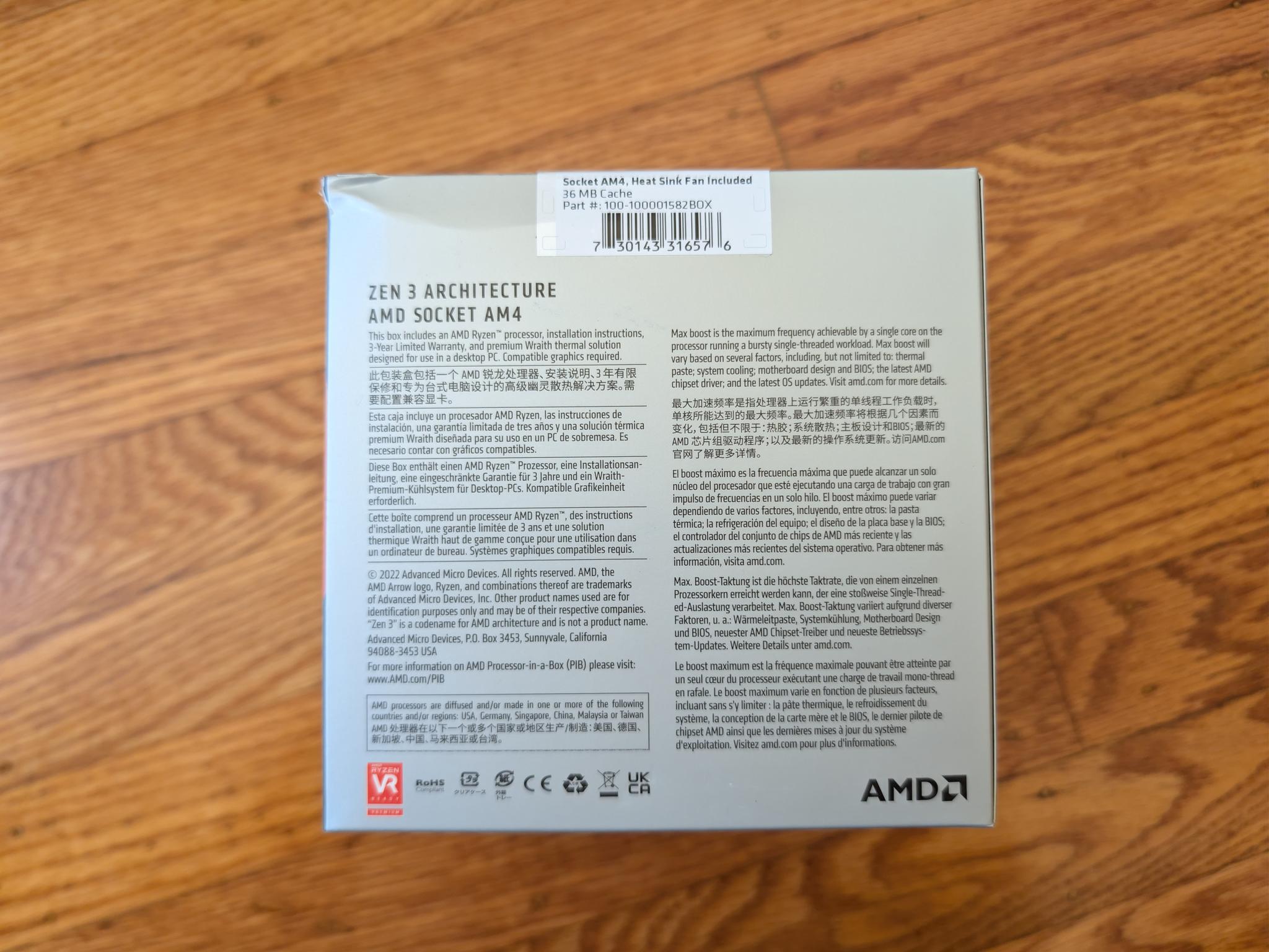 Brand New Factory Sealed AMD Ryzen 7 5800XT
