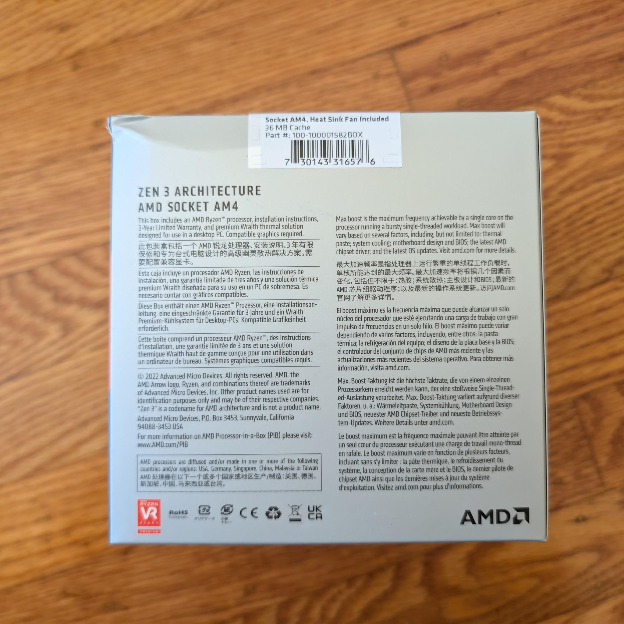 Brand New Factory Sealed AMD Ryzen 7 5800XT