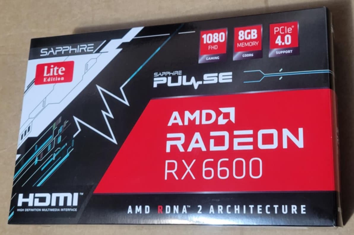 Sapphire Pulse 6600 8GB GPU